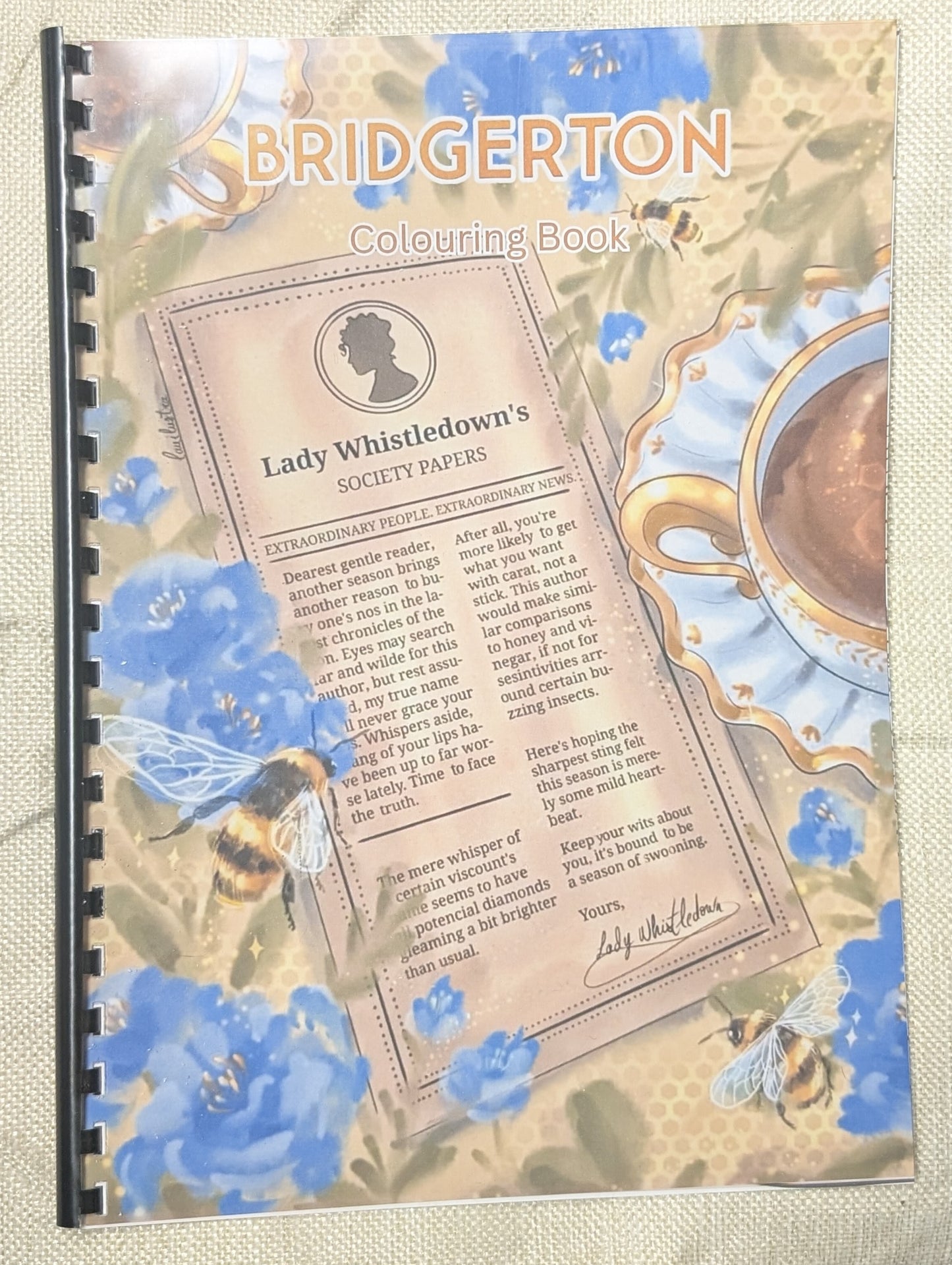 Bridgerton Colouring Book – Inspired TV Series Colouring Book | 20+ Elegant Regency Romance Colouring Pages