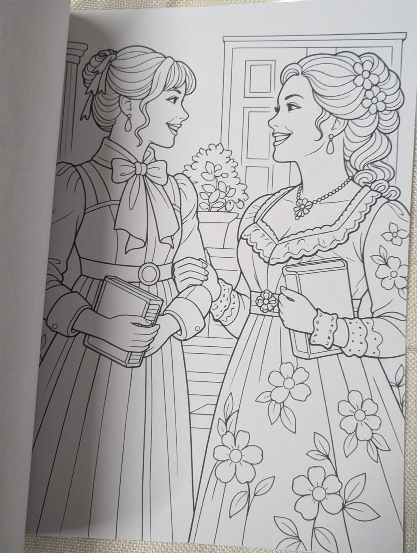 Bridgerton Colouring Book – Inspired TV Series Colouring Book | 20+ Elegant Regency Romance Colouring Pages