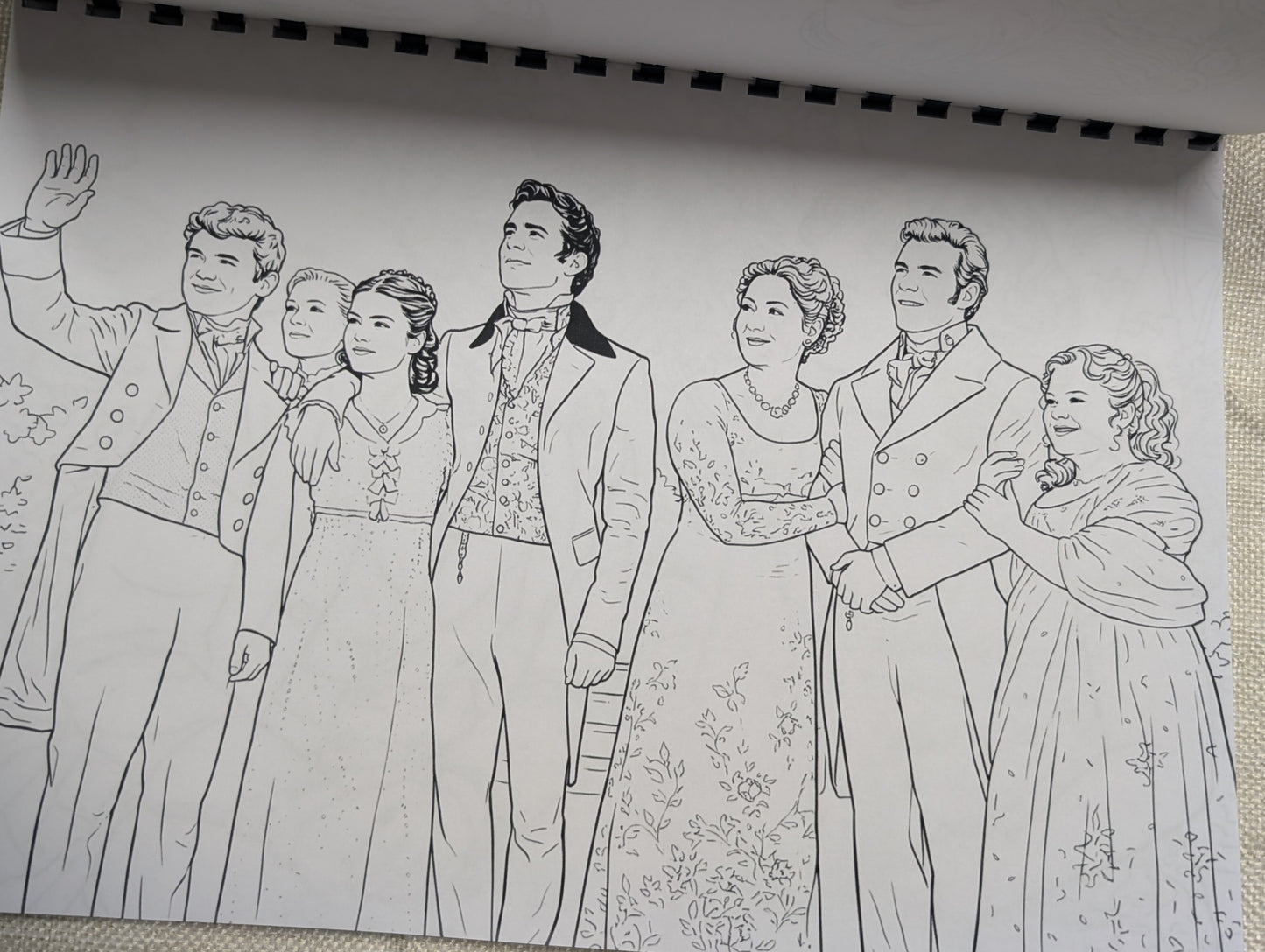 Bridgerton Colouring Book – Inspired TV Series Colouring Book | 20+ Elegant Regency Romance Colouring Pages