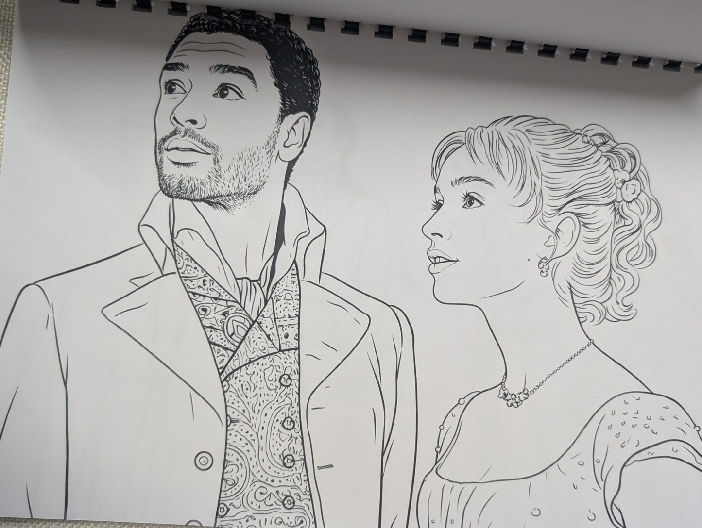 Bridgerton Colouring Book – Inspired TV Series Colouring Book | 20+ Elegant Regency Romance Colouring Pages