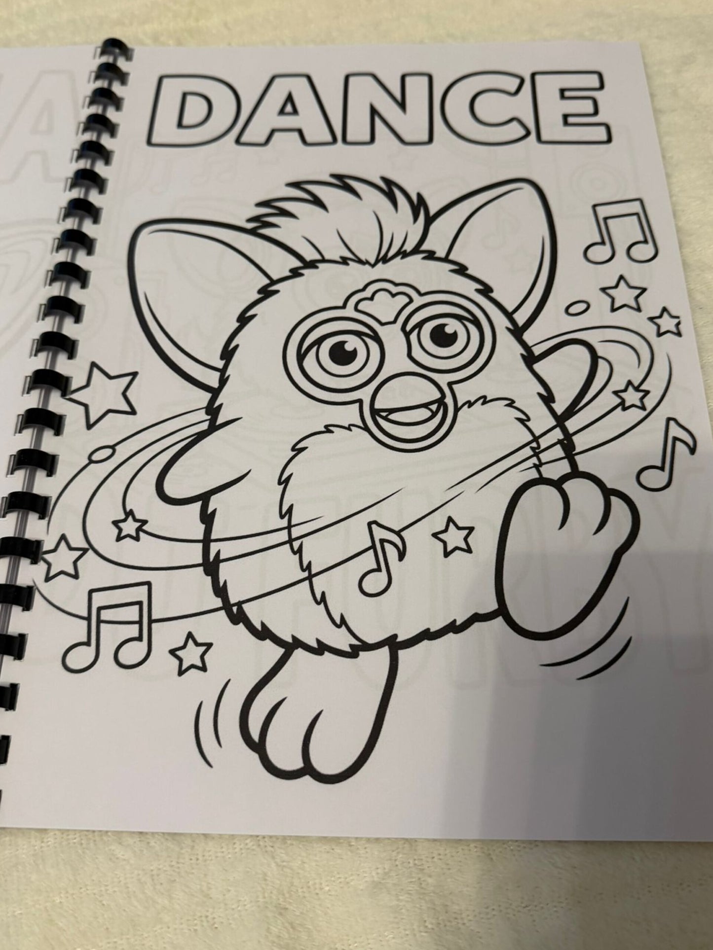 Furby Inspired Colouring Book