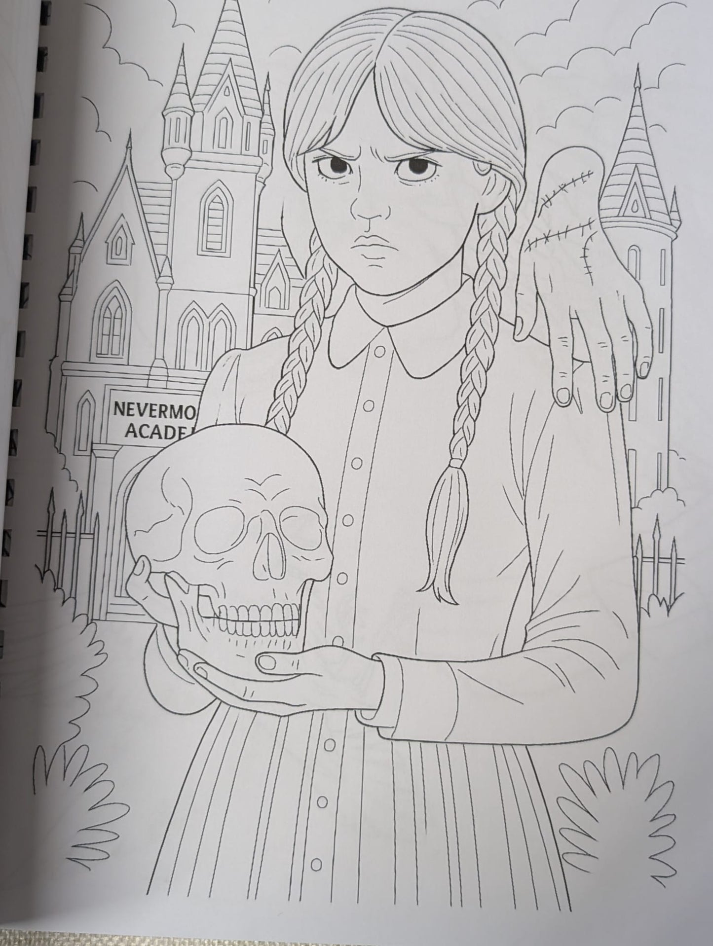 Wednesday Inspired Colouring Book
