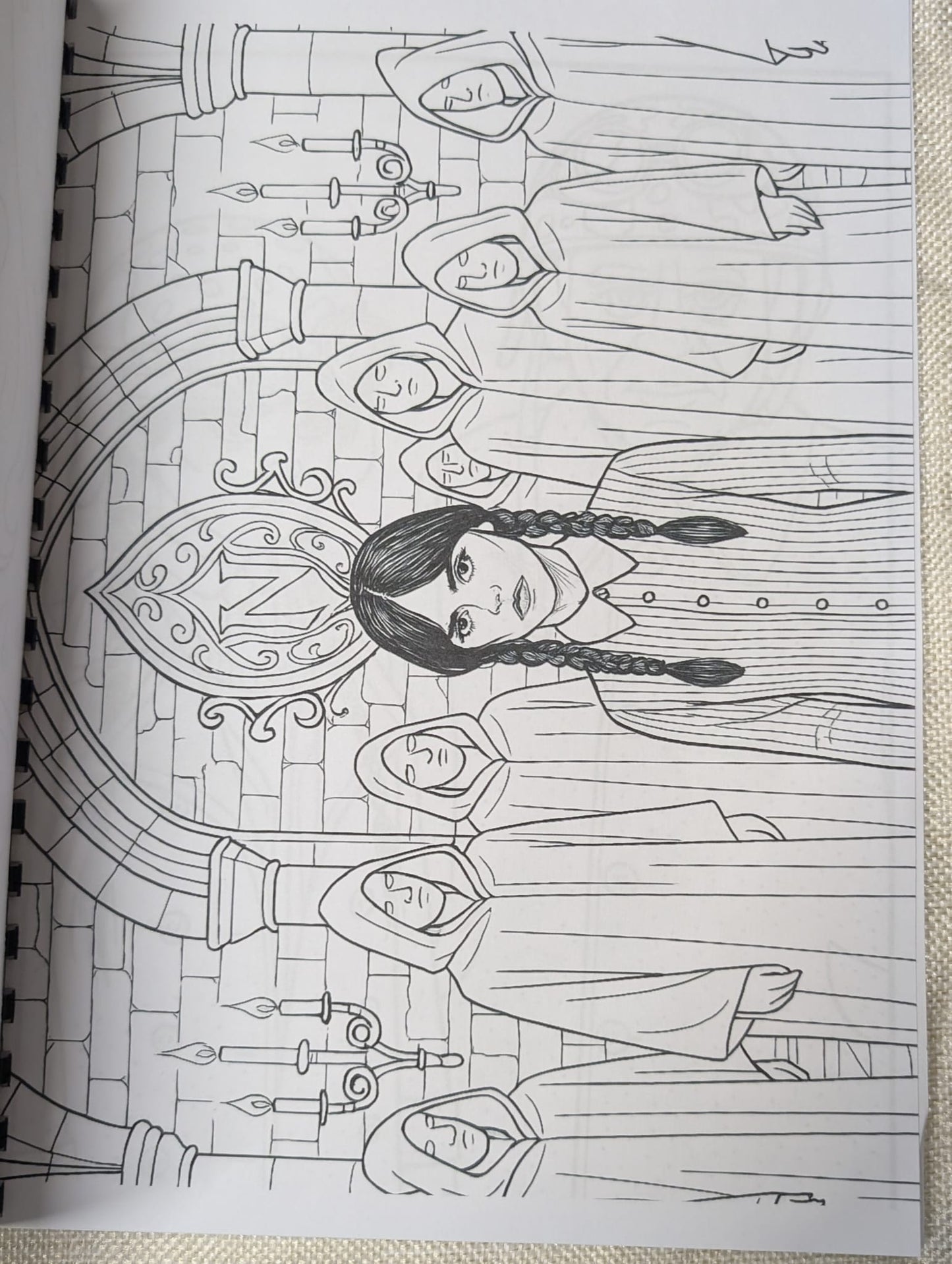 Wednesday Inspired Colouring Book