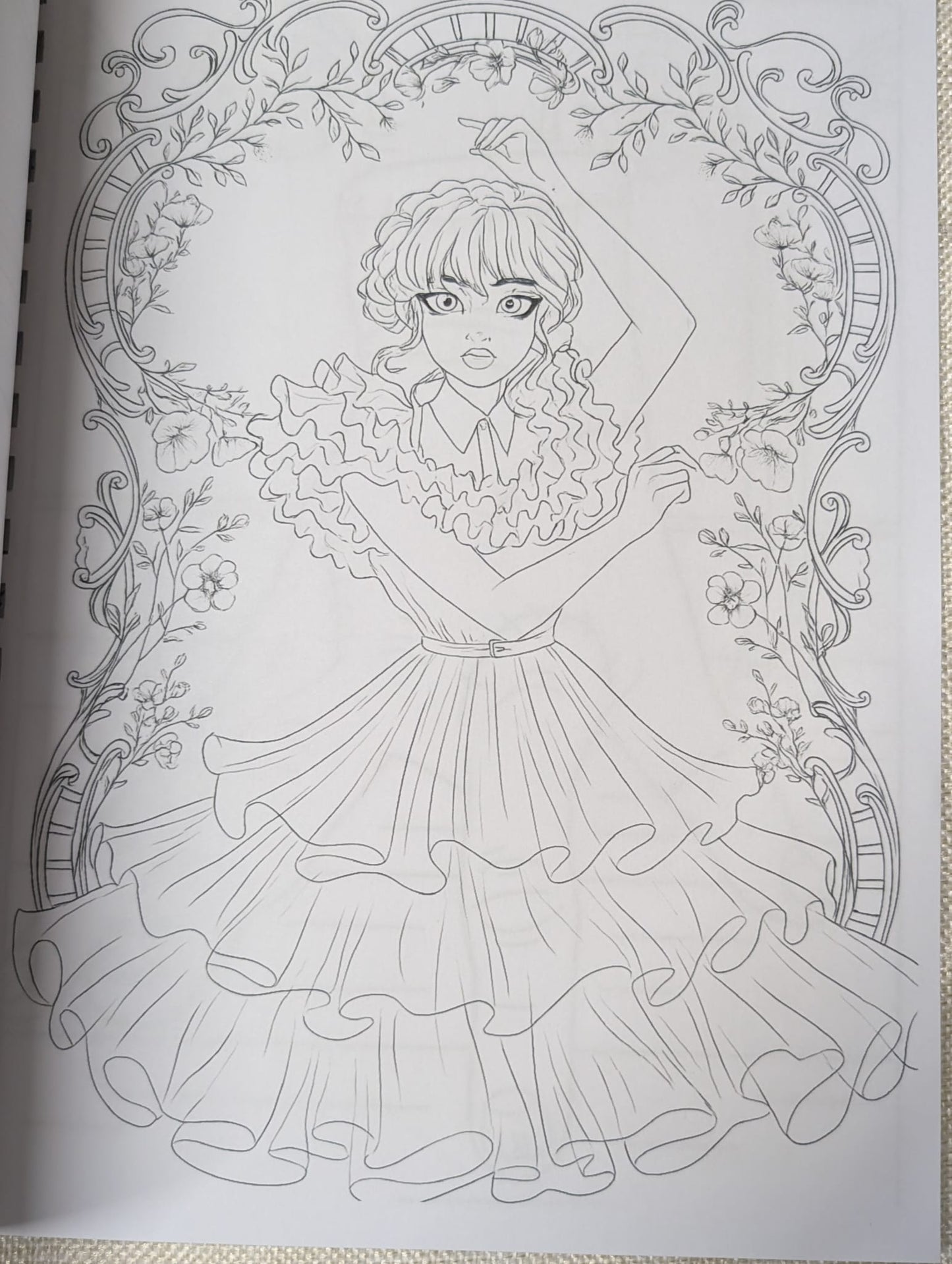 Wednesday Inspired Colouring Book