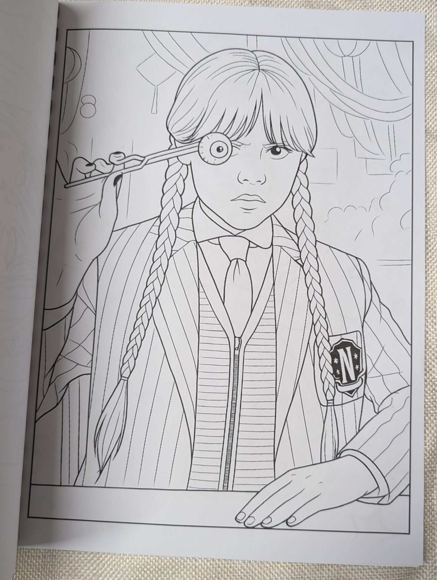 Wednesday Inspired Colouring Book