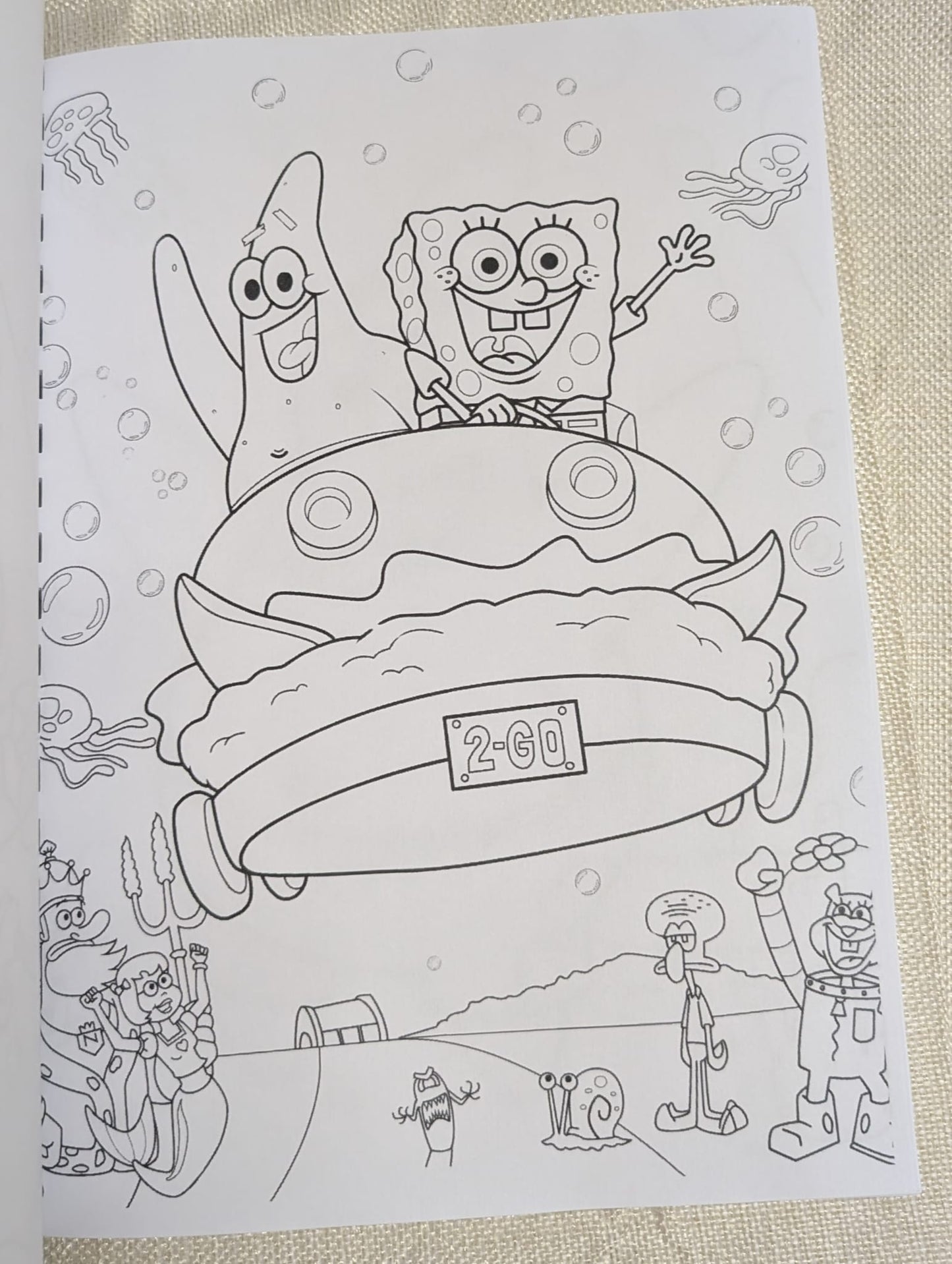 Spongebob Squarepants Inspired Colouring Book