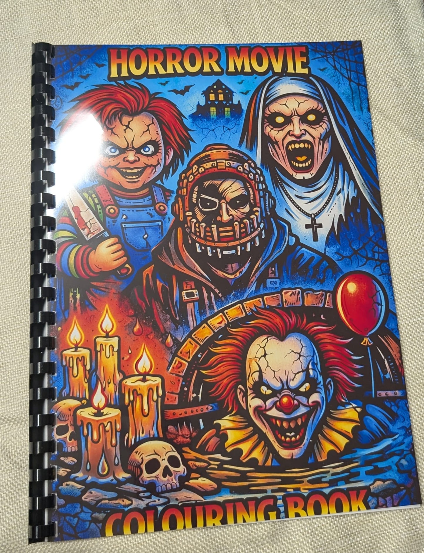 Horror Movies Colouring Book