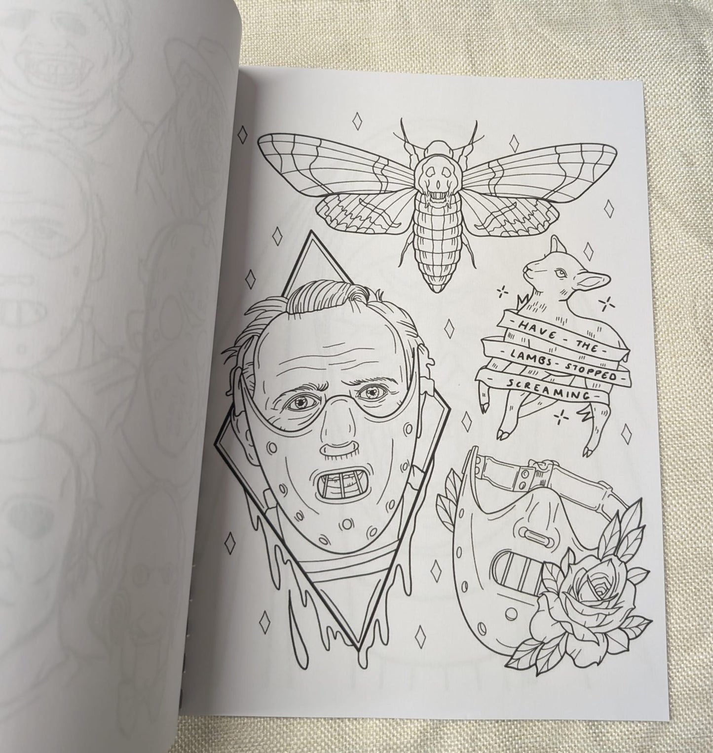 Horror Movies Colouring Book