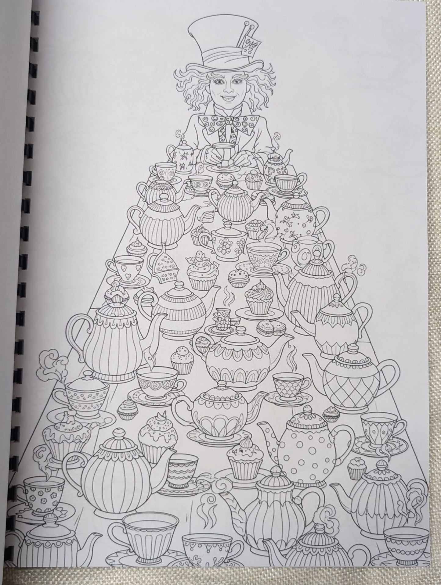 Alice in Wonderland Inspired Colouring Book