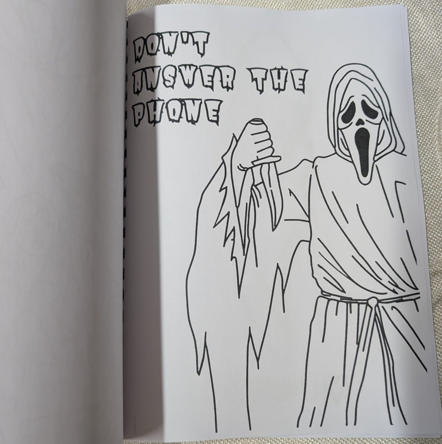 Scary Movie Colouring Book