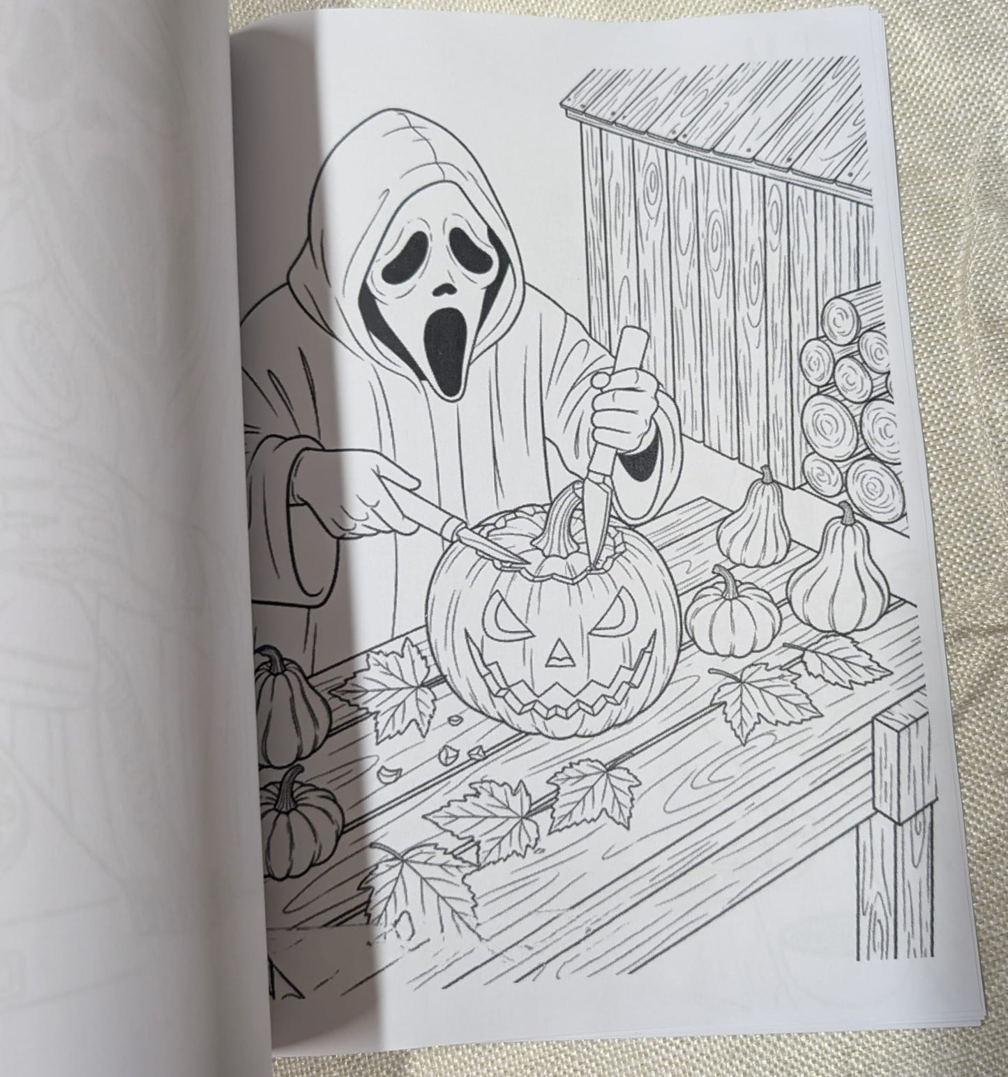 Scary Movie Colouring Book