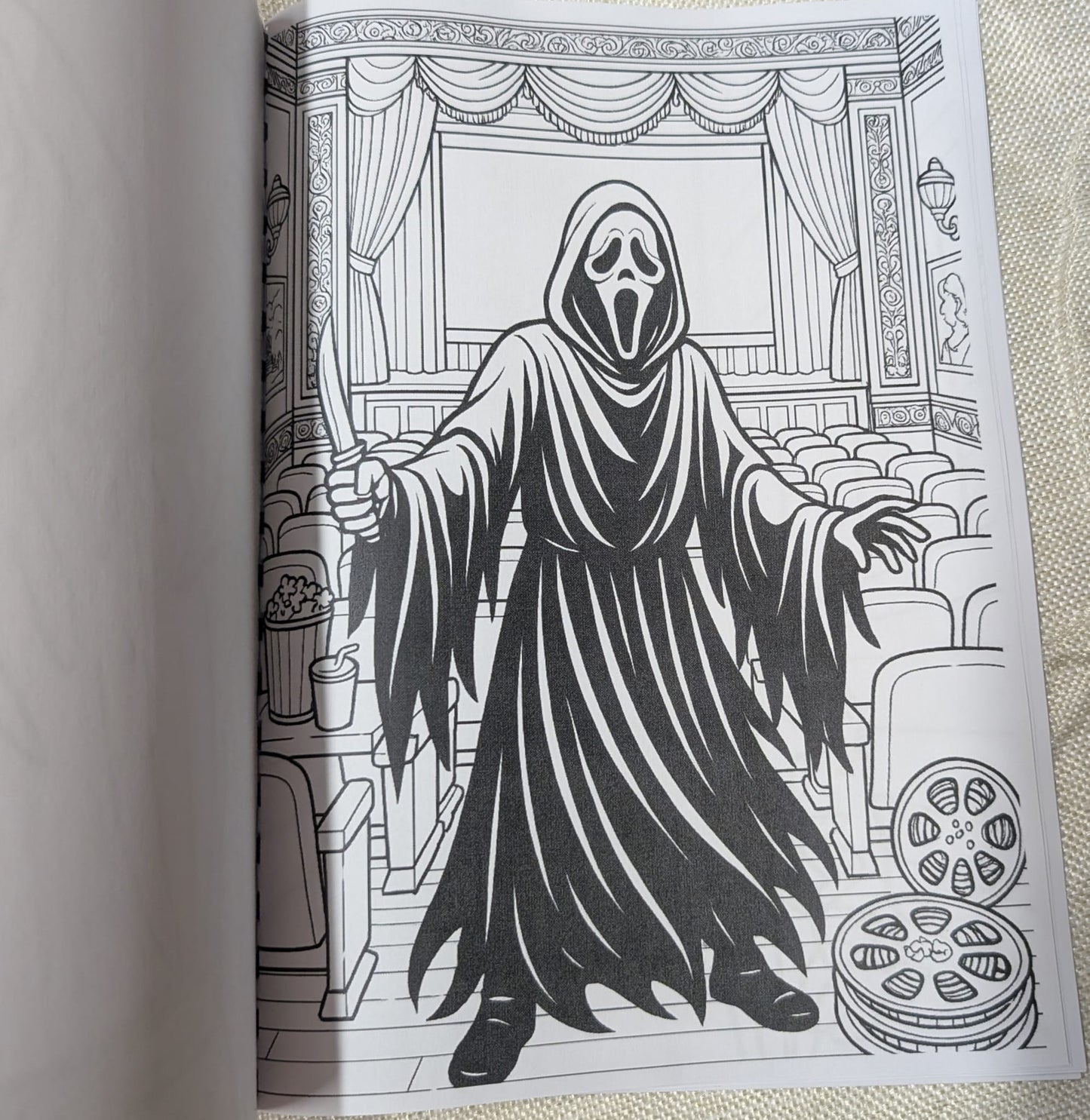 Scary Movie Colouring Book