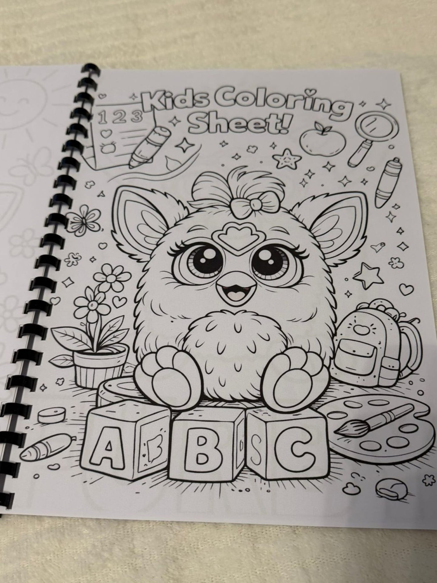 Furby Inspired Colouring Book