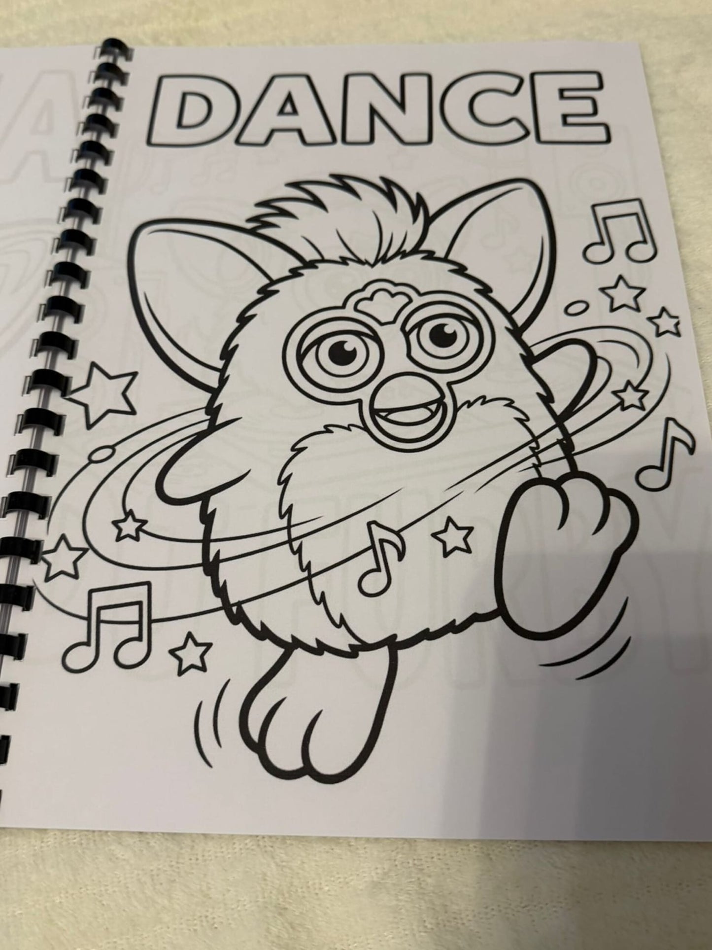 Furby Inspired Colouring Book