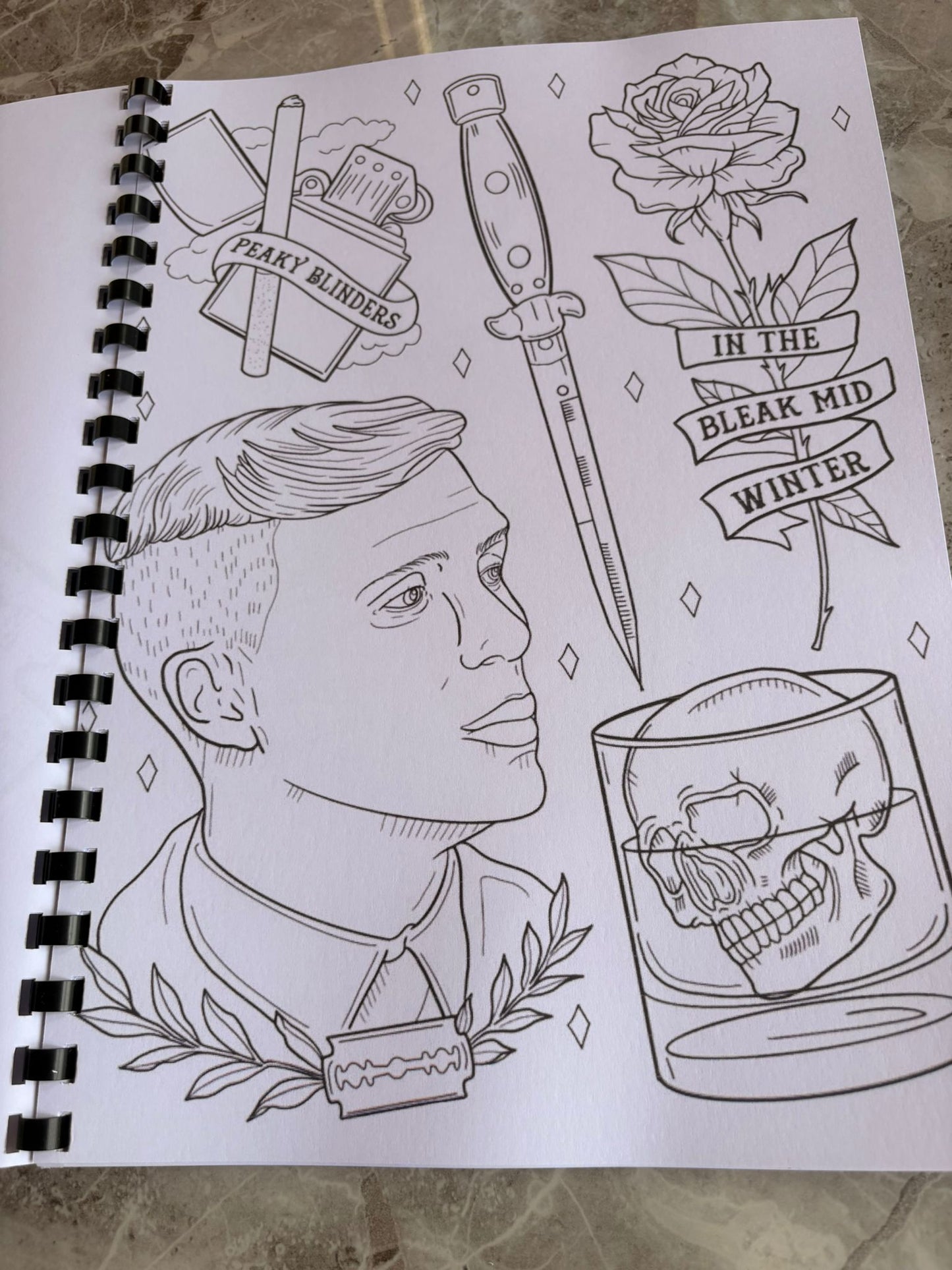 Peaky Blinders Inspired Colouring Book
