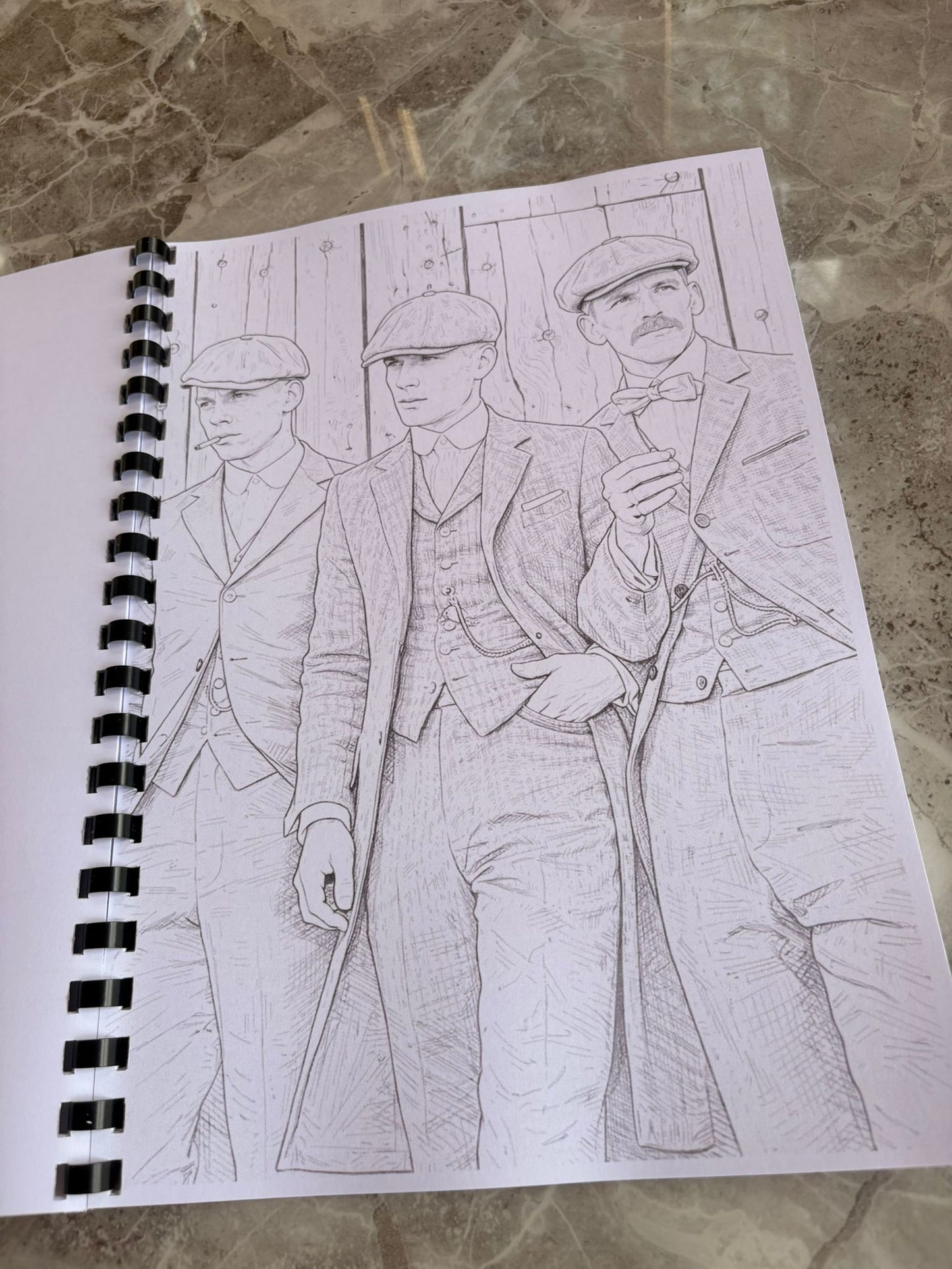 Peaky Blinders Inspired Colouring Book