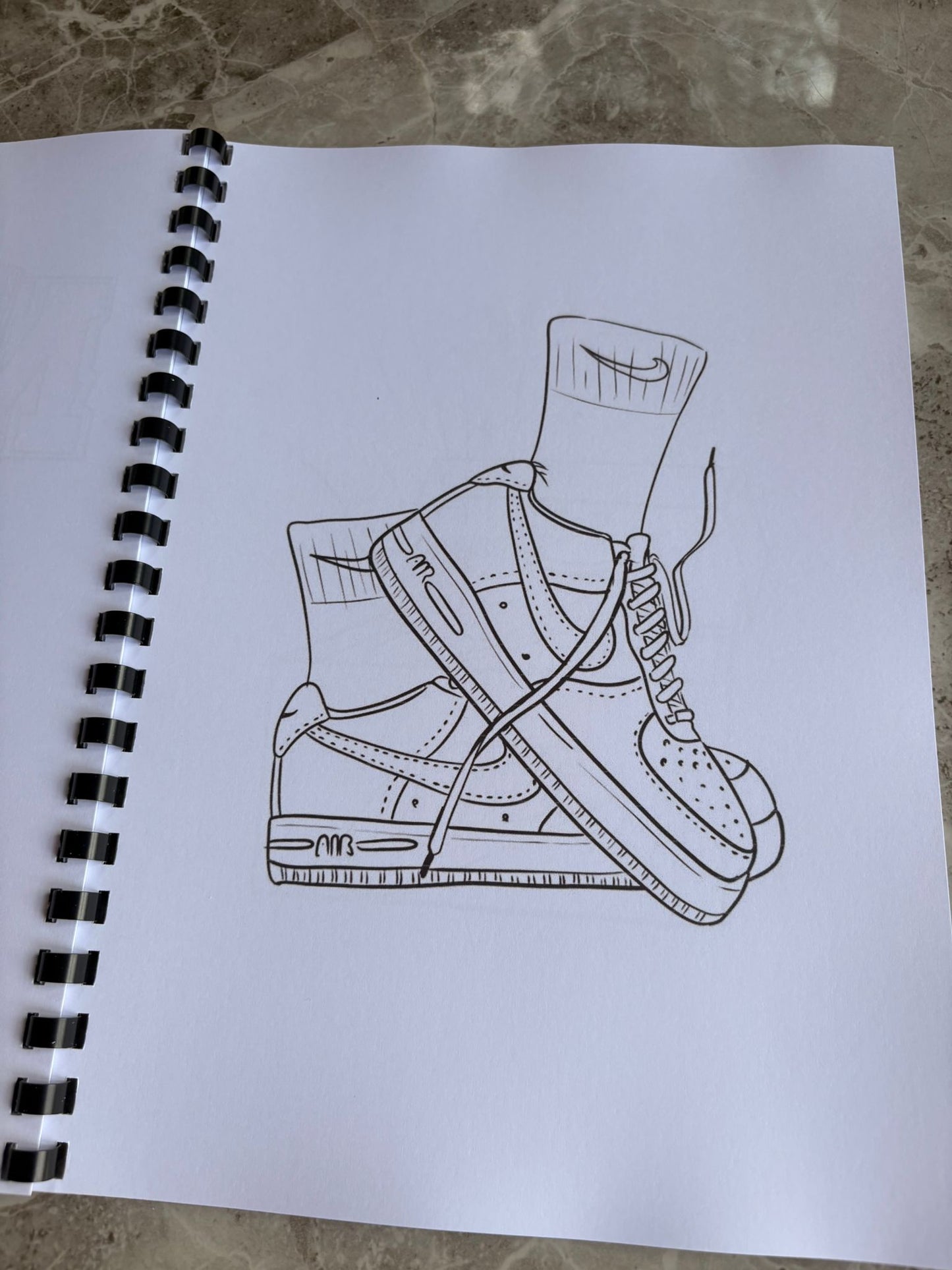 Trainers Colouring Book