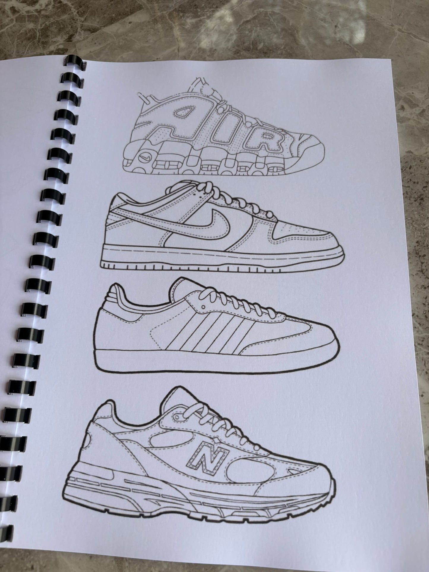 Trainers Colouring Book