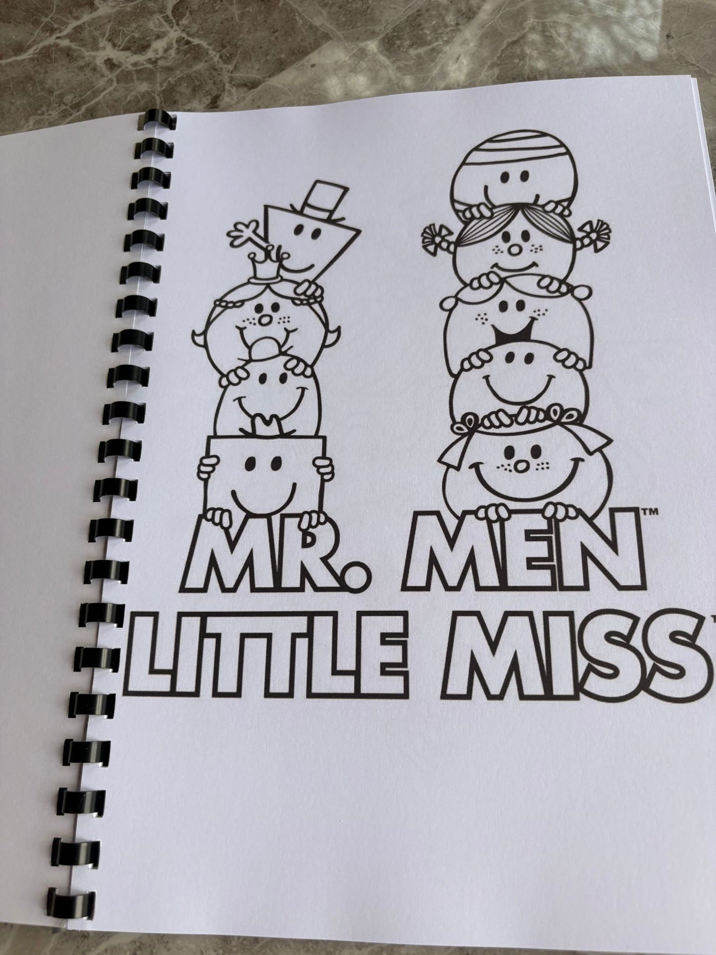 Mr Men & Little Miss Inspired Colouring Book