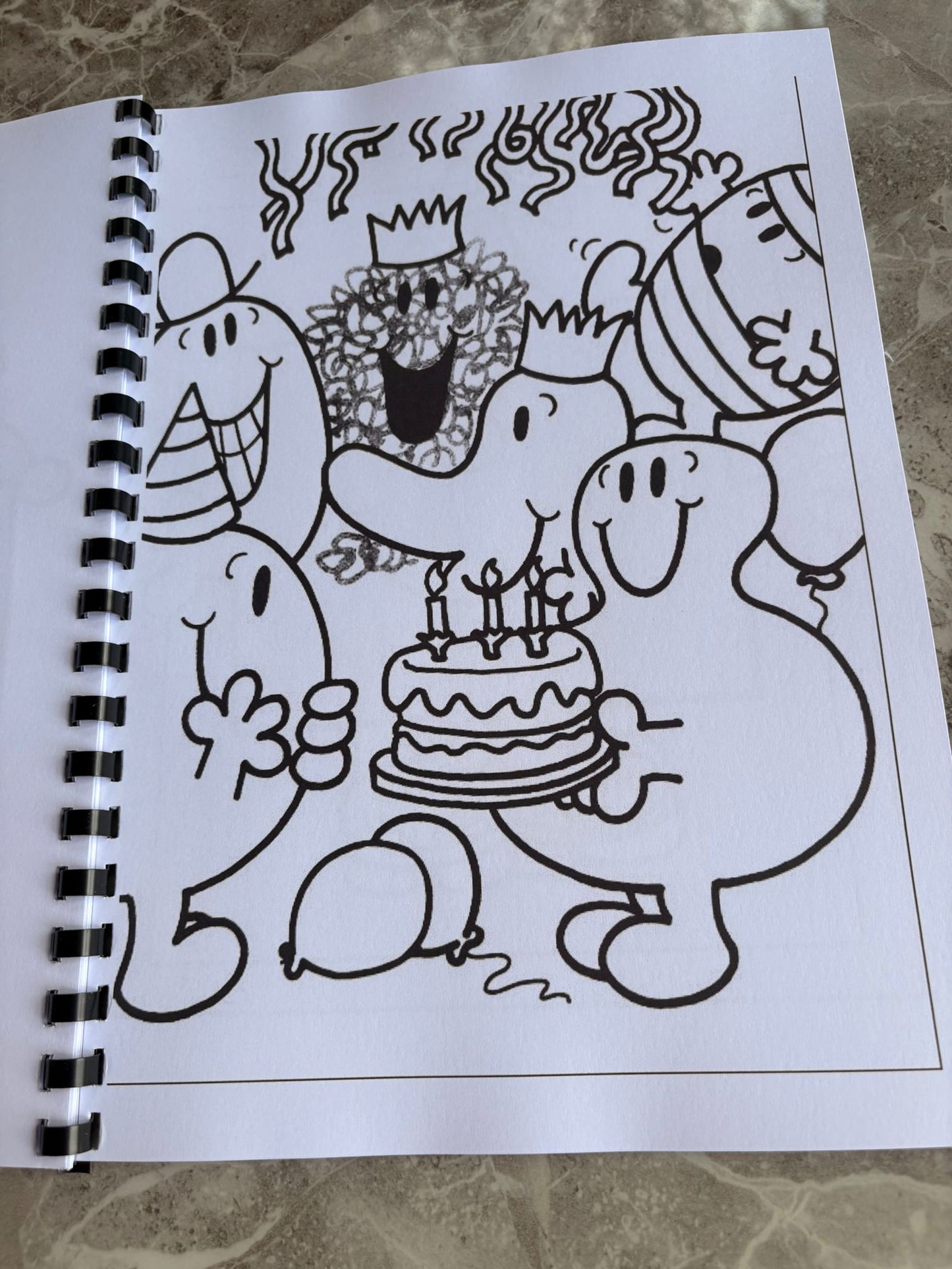 Mr Men & Little Miss Inspired Colouring Book