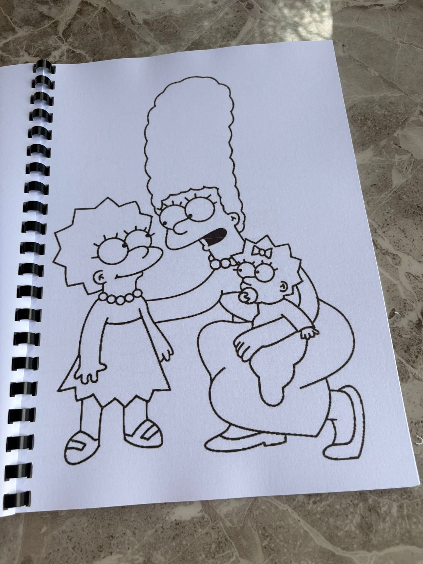 Simpsons Inspired Colouring Book