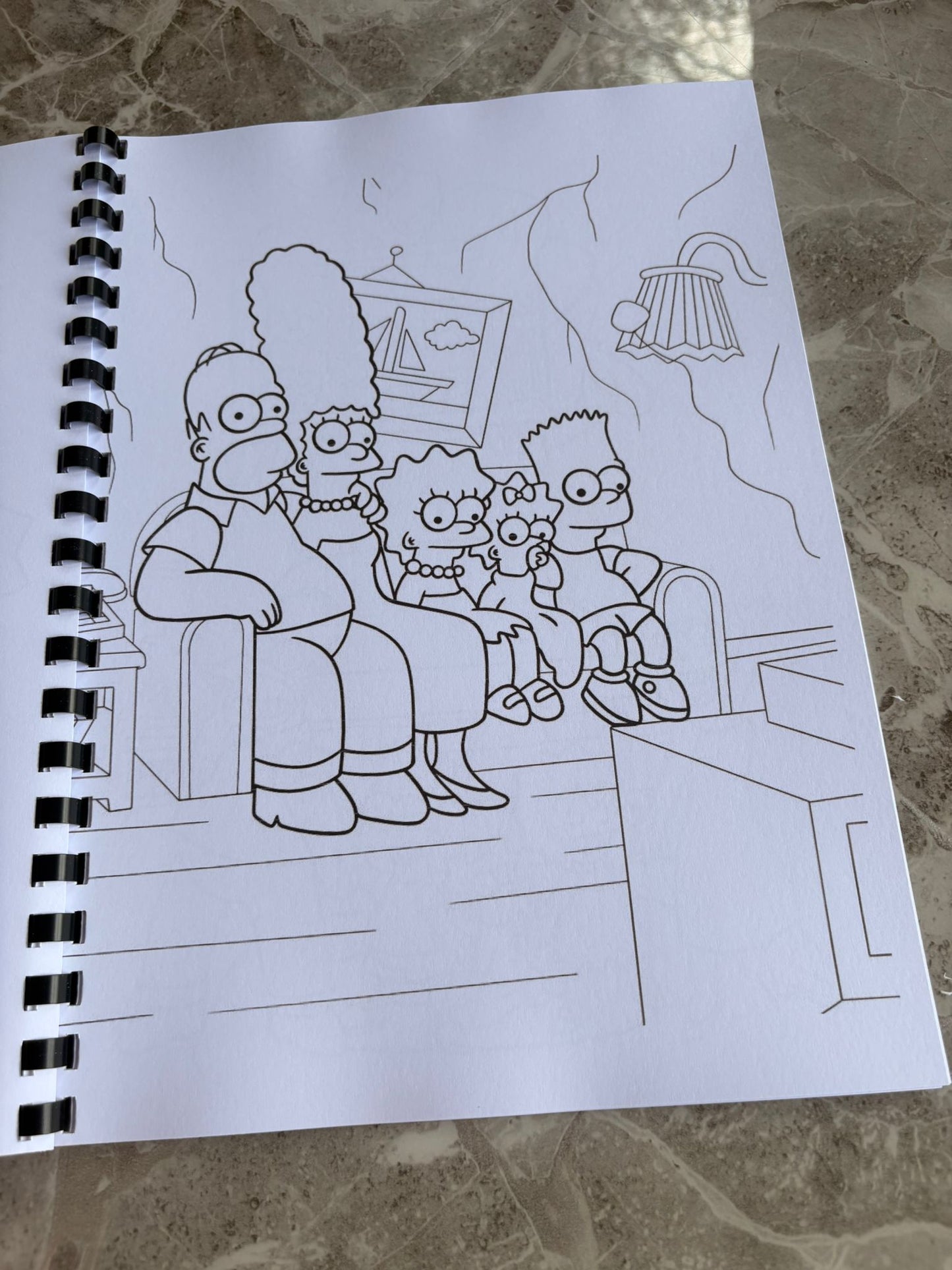 Simpsons Inspired Colouring Book
