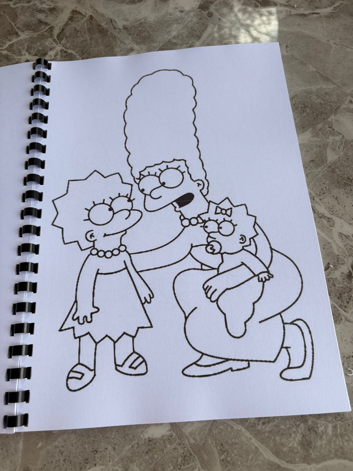 Simpsons Inspired Colouring Book