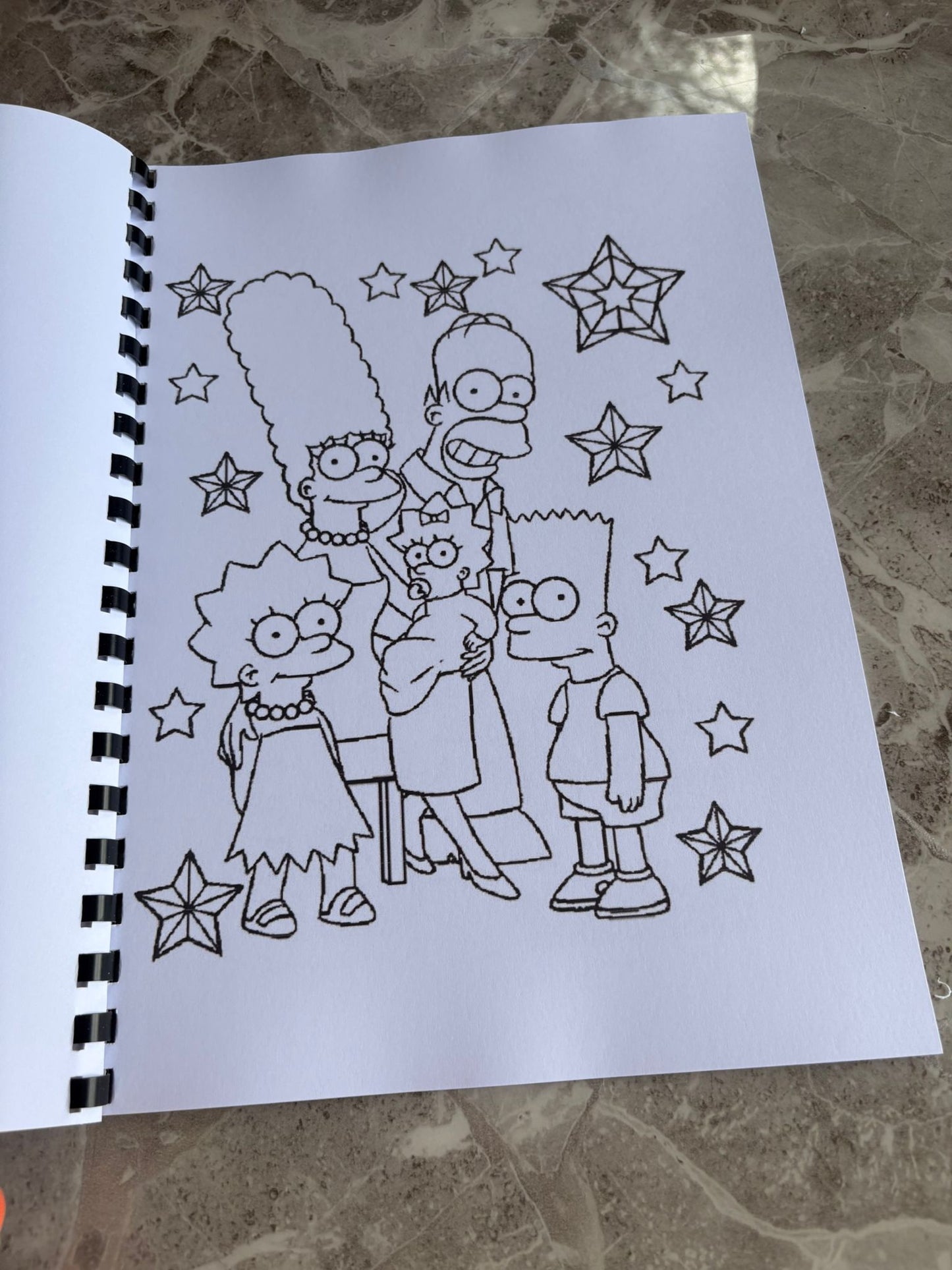 Simpsons Inspired Colouring Book