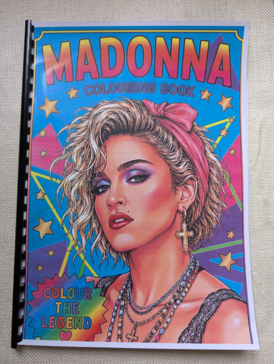 Madonna Colouring Book – Inspired Pop Icon Colouring Book | 20+ Pages Celebrating a Music Legend