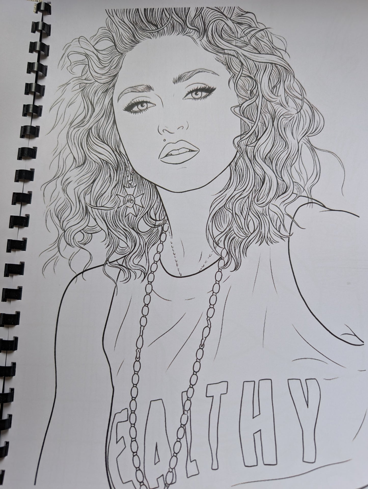 Madonna Colouring Book – Inspired Pop Icon Colouring Book | 20+ Pages Celebrating a Music Legend