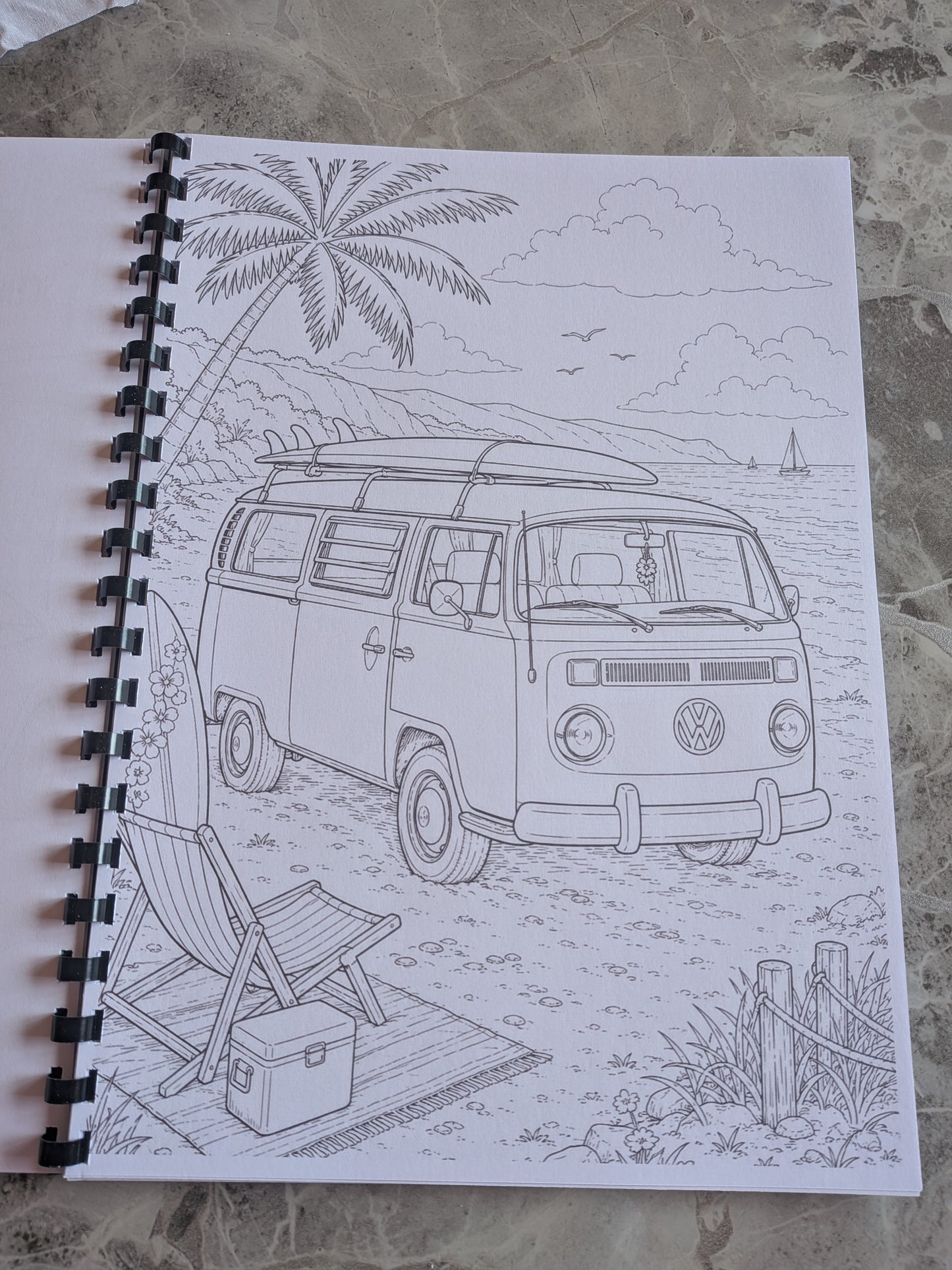 VW Fans Colouring Book | Campervan & Classic Car Activity Book
