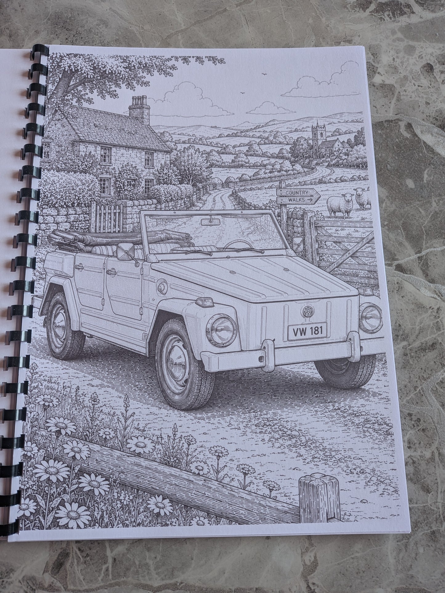 VW Fans Colouring Book | Campervan & Classic Car Activity Book