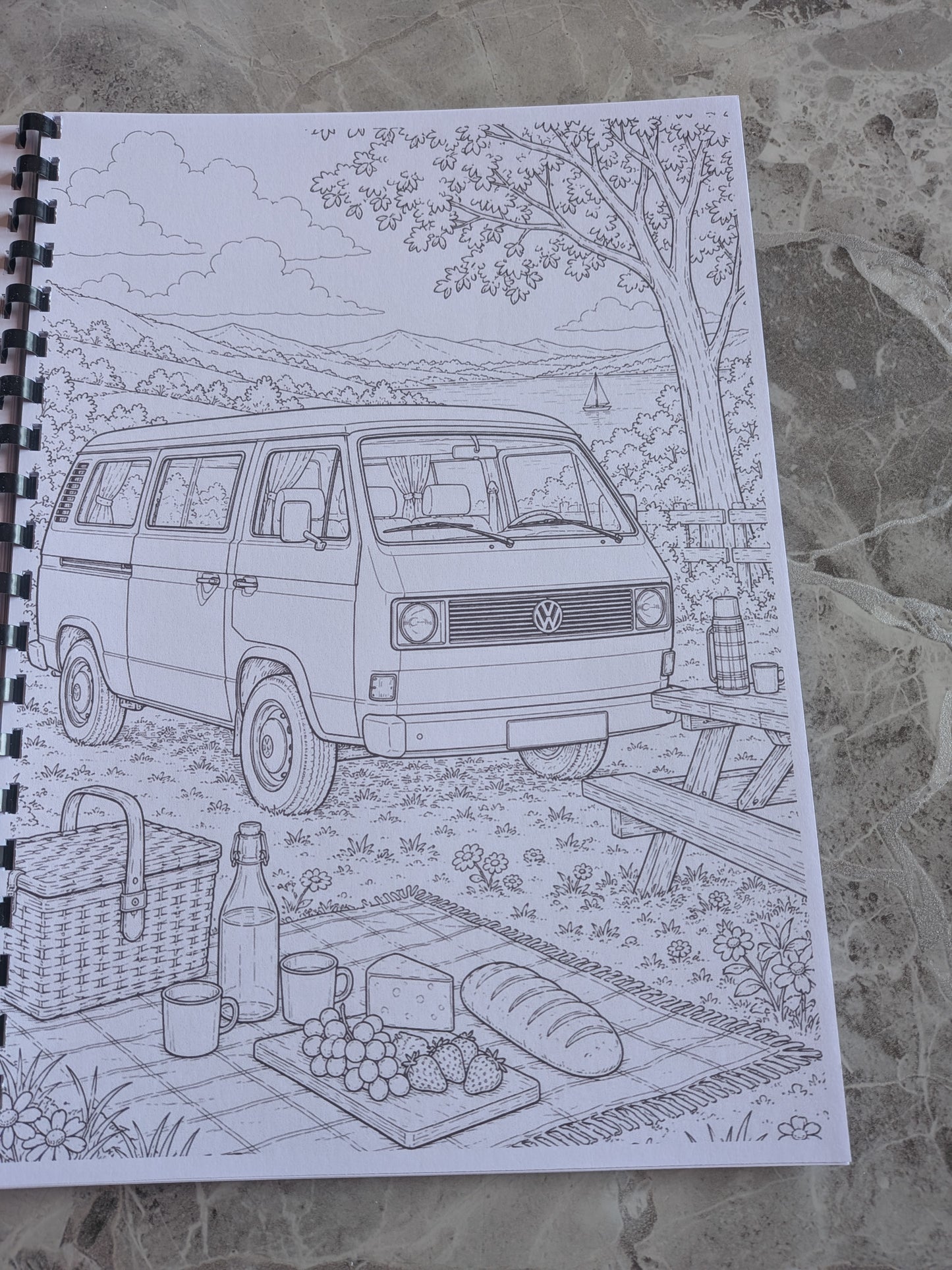 VW Fans Colouring Book | Campervan & Classic Car Activity Book