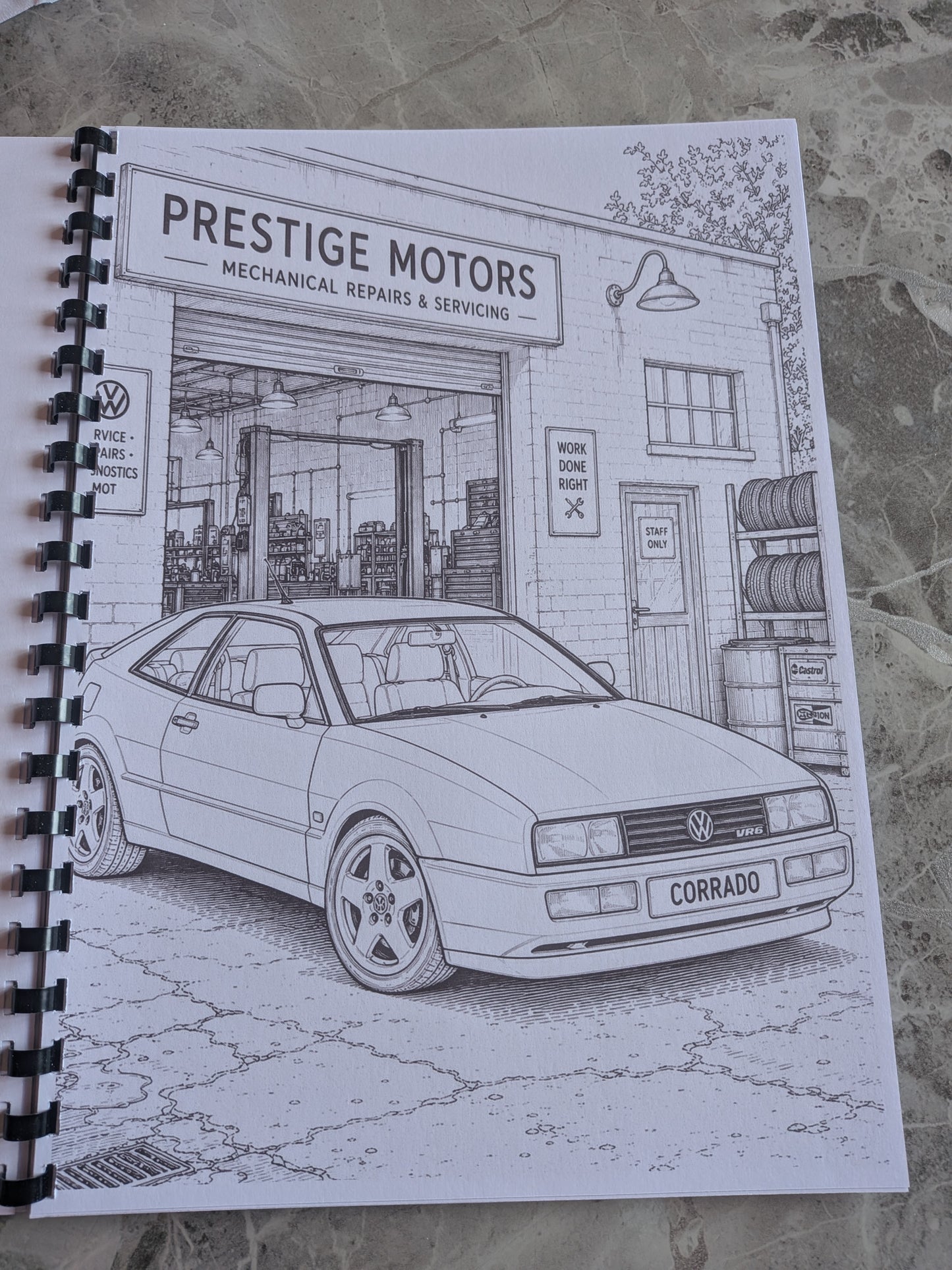 VW Fans Colouring Book | Campervan & Classic Car Activity Book