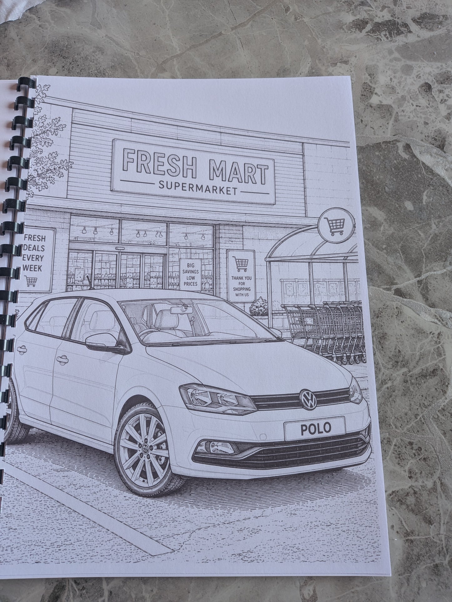 VW Fans Colouring Book | Campervan & Classic Car Activity Book