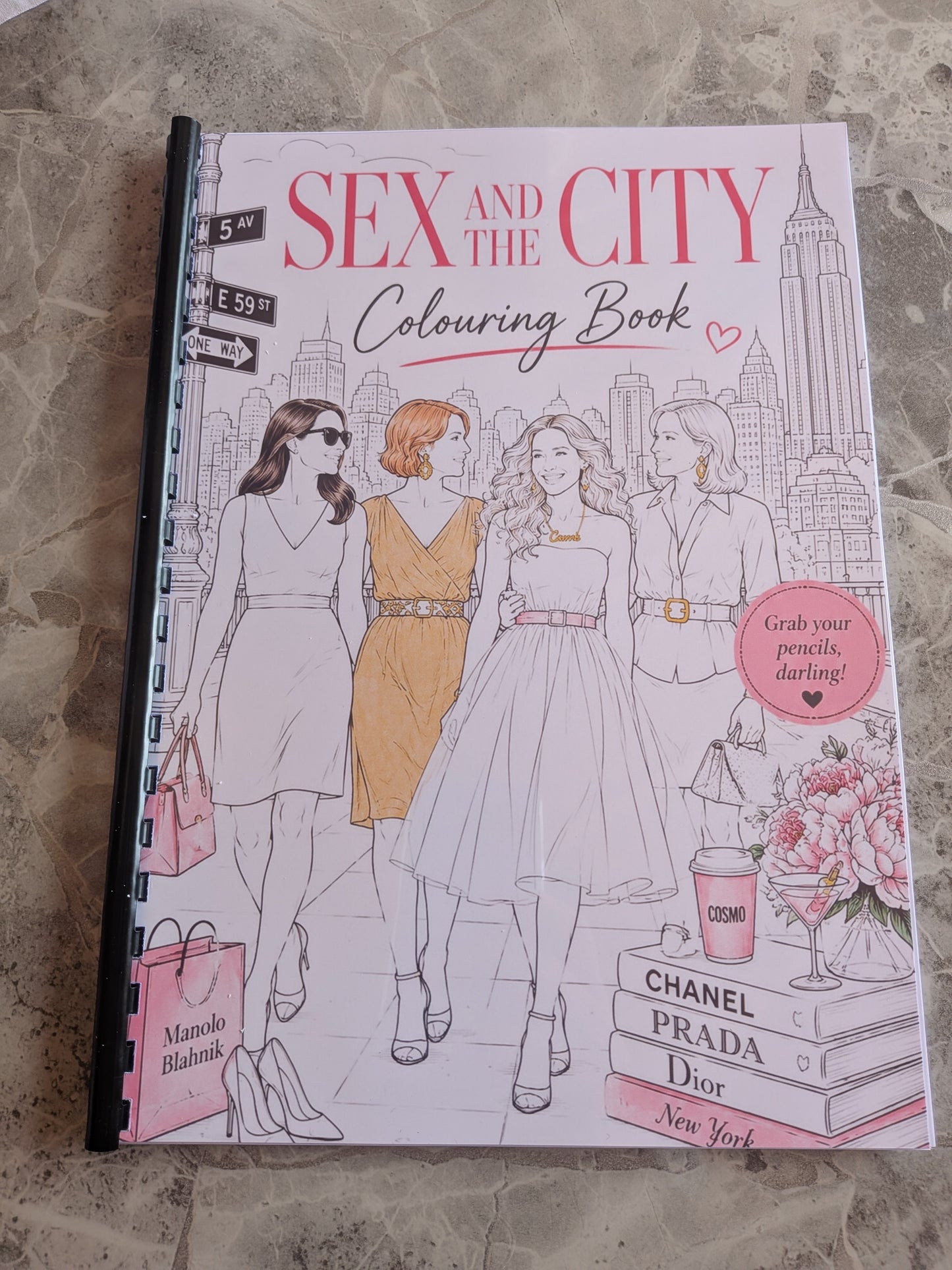 Sex in the City Girls Inspired Colouring Book | Fashion & Friendship Activity Book