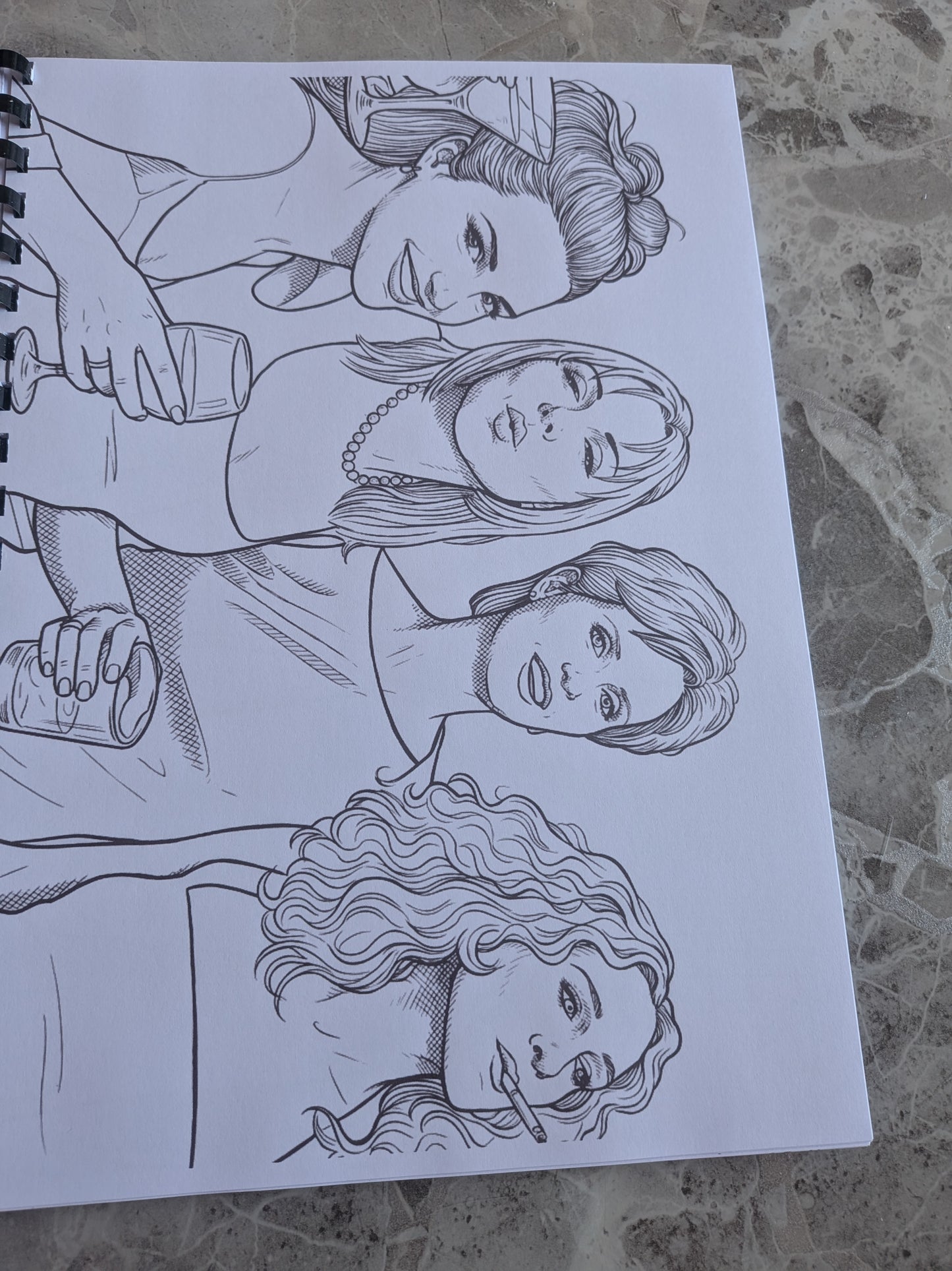 Sex in the City Girls Inspired Colouring Book | Fashion & Friendship Activity Book