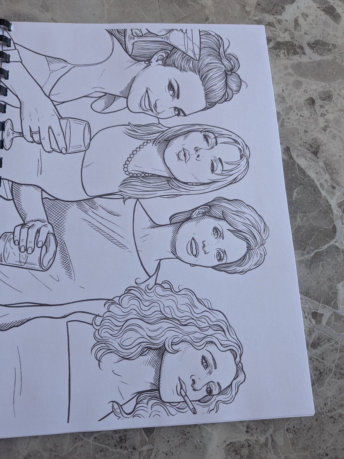 Sex in the City Girls Inspired Colouring Book | Fashion & Friendship Activity Book