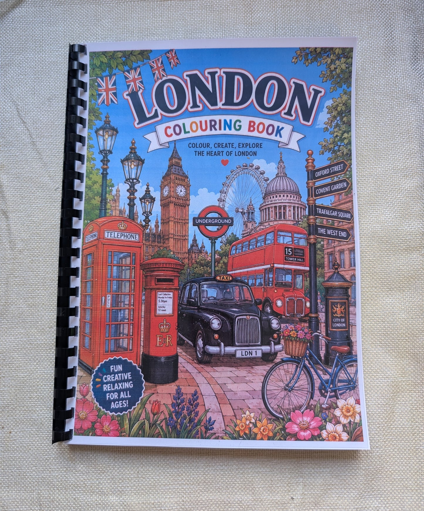 London Landmarks Colouring Book – Famous London Sights & Attractions | 20+ Iconic UK Colouring Pages