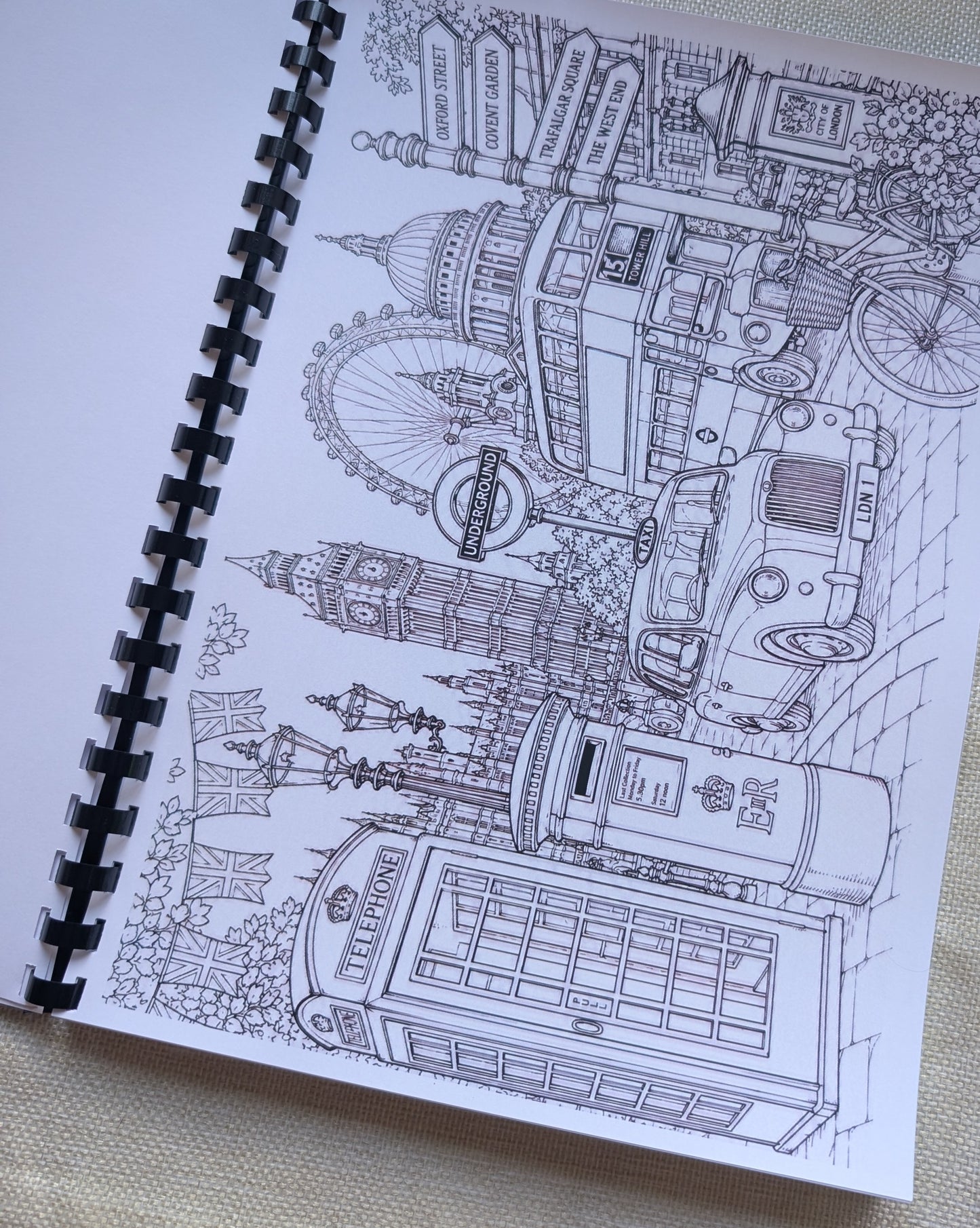 London Landmarks Colouring Book – Famous London Sights & Attractions | 20+ Iconic UK Colouring Pages