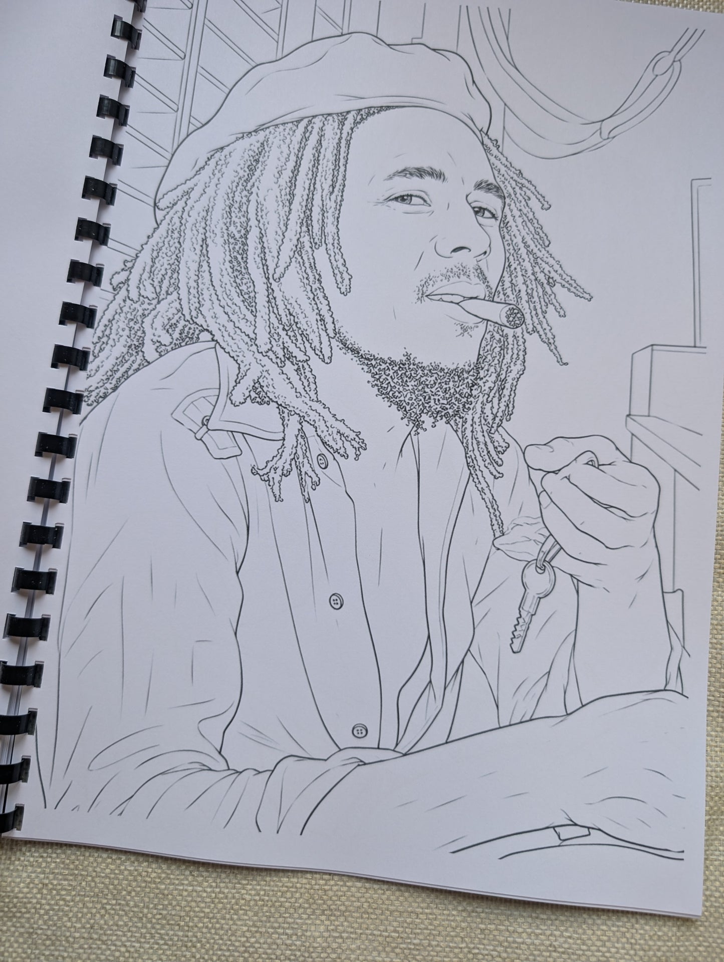 Bob Marley Colouring Book – Inspired Reggae Legend Colouring Book | 20+ Pages Celebrating an Iconic Music Pioneer