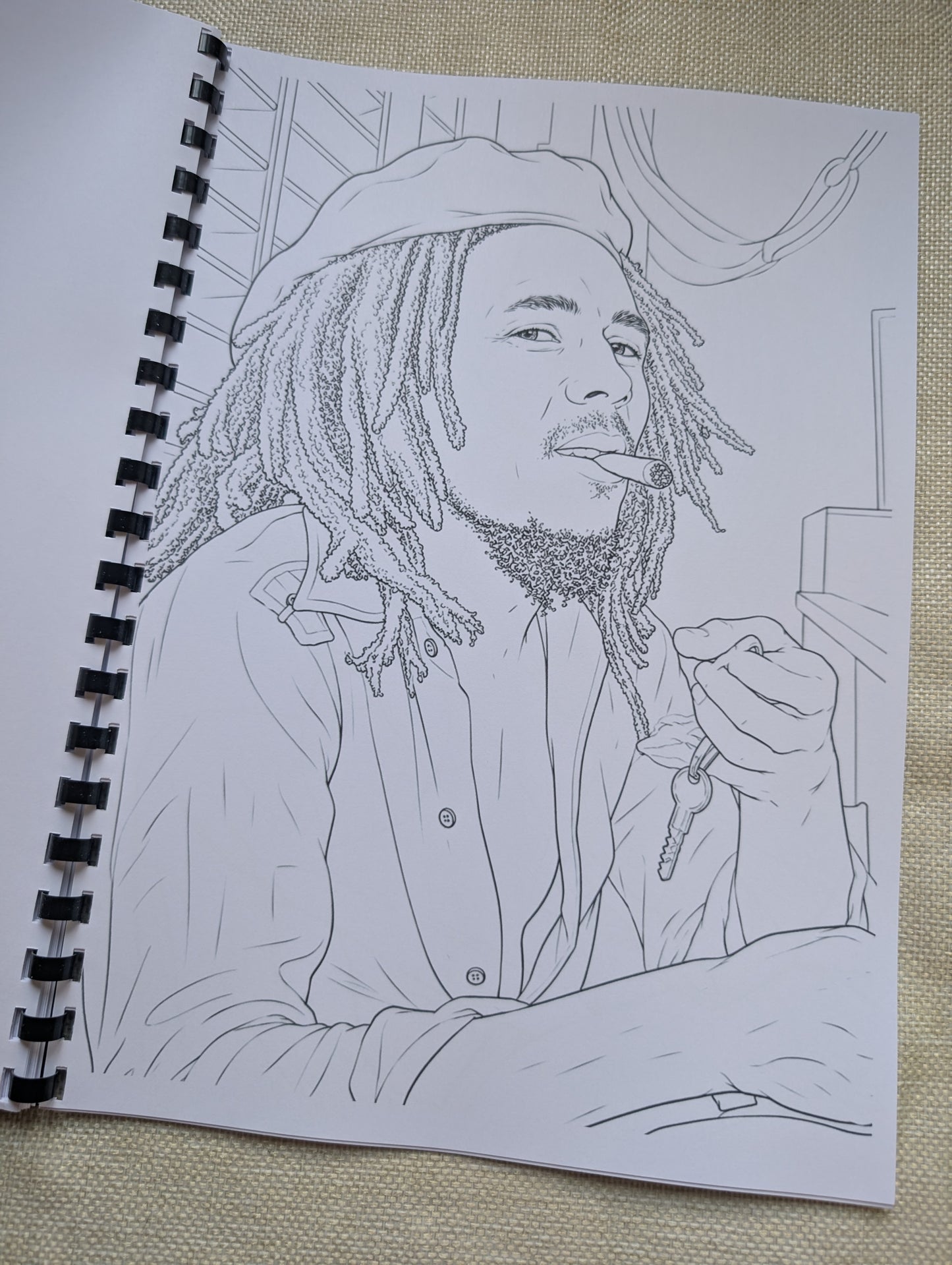 Bob Marley Colouring Book – Inspired Reggae Legend Colouring Book | 20+ Pages Celebrating an Iconic Music Pioneer