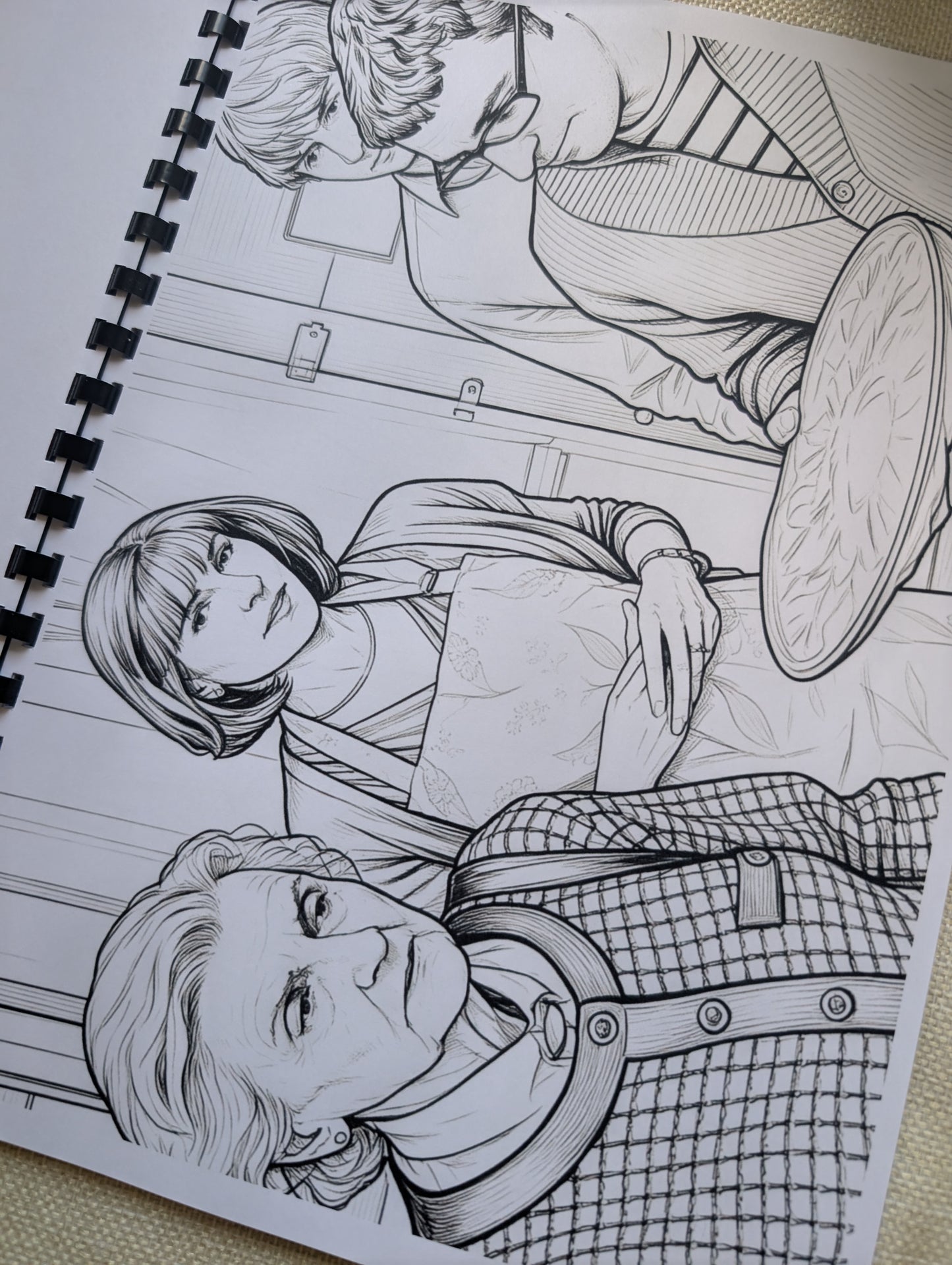 Friday Night Dinner Colouring Book | British Comedy TV Series Inspired A4 Colouring Book