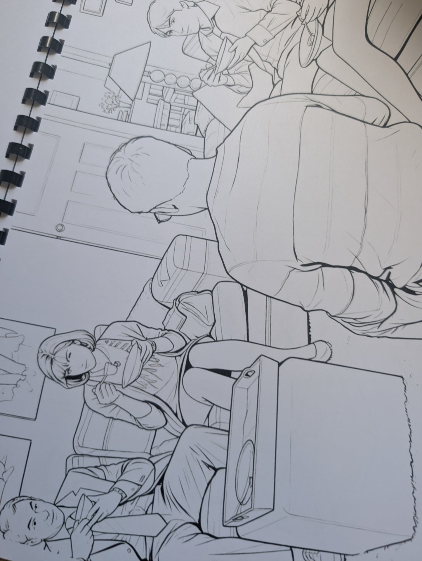 Friday Night Dinner Colouring Book | British Comedy TV Series Inspired A4 Colouring Book