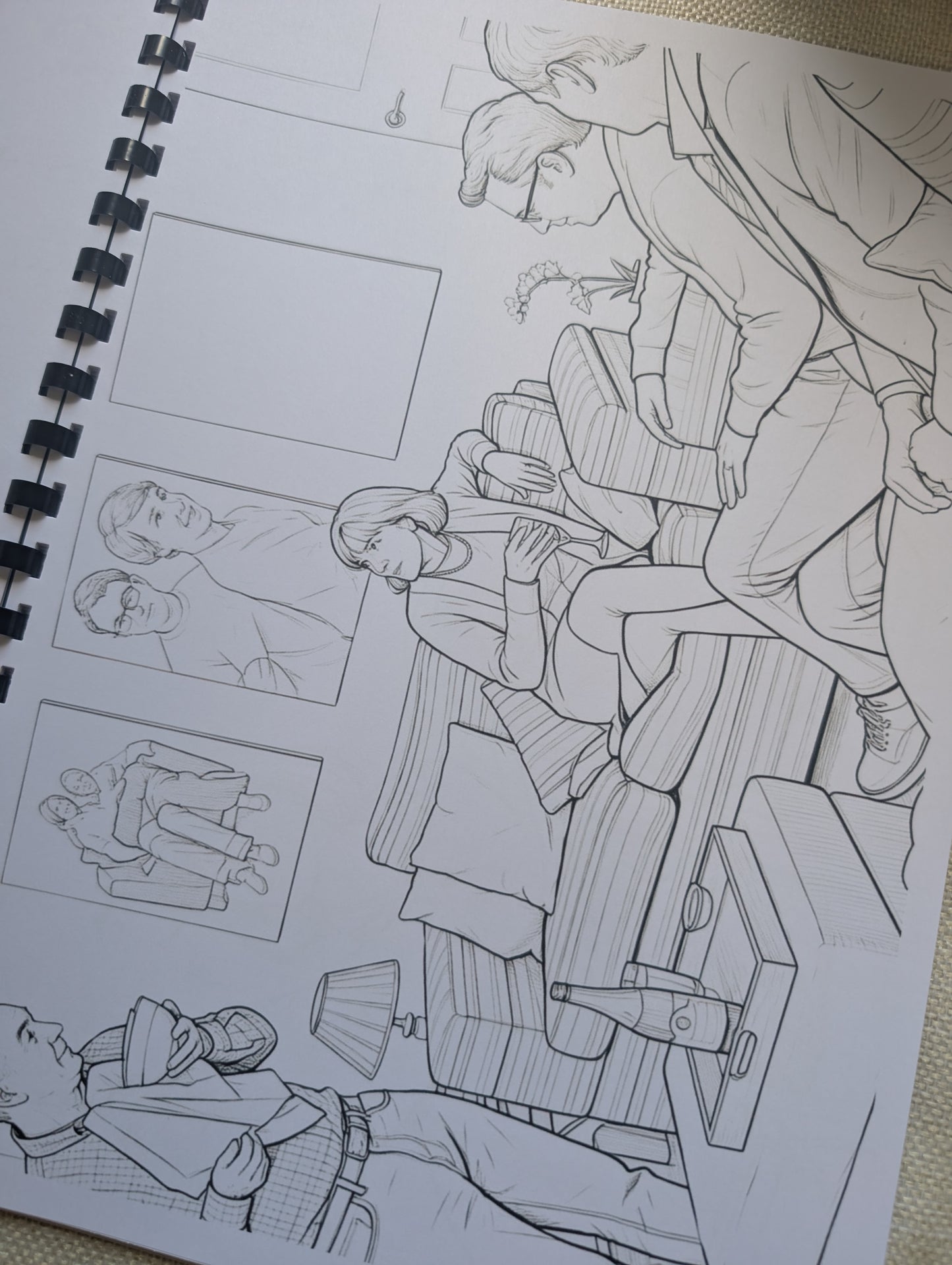 Friday Night Dinner Colouring Book | British Comedy TV Series Inspired A4 Colouring Book