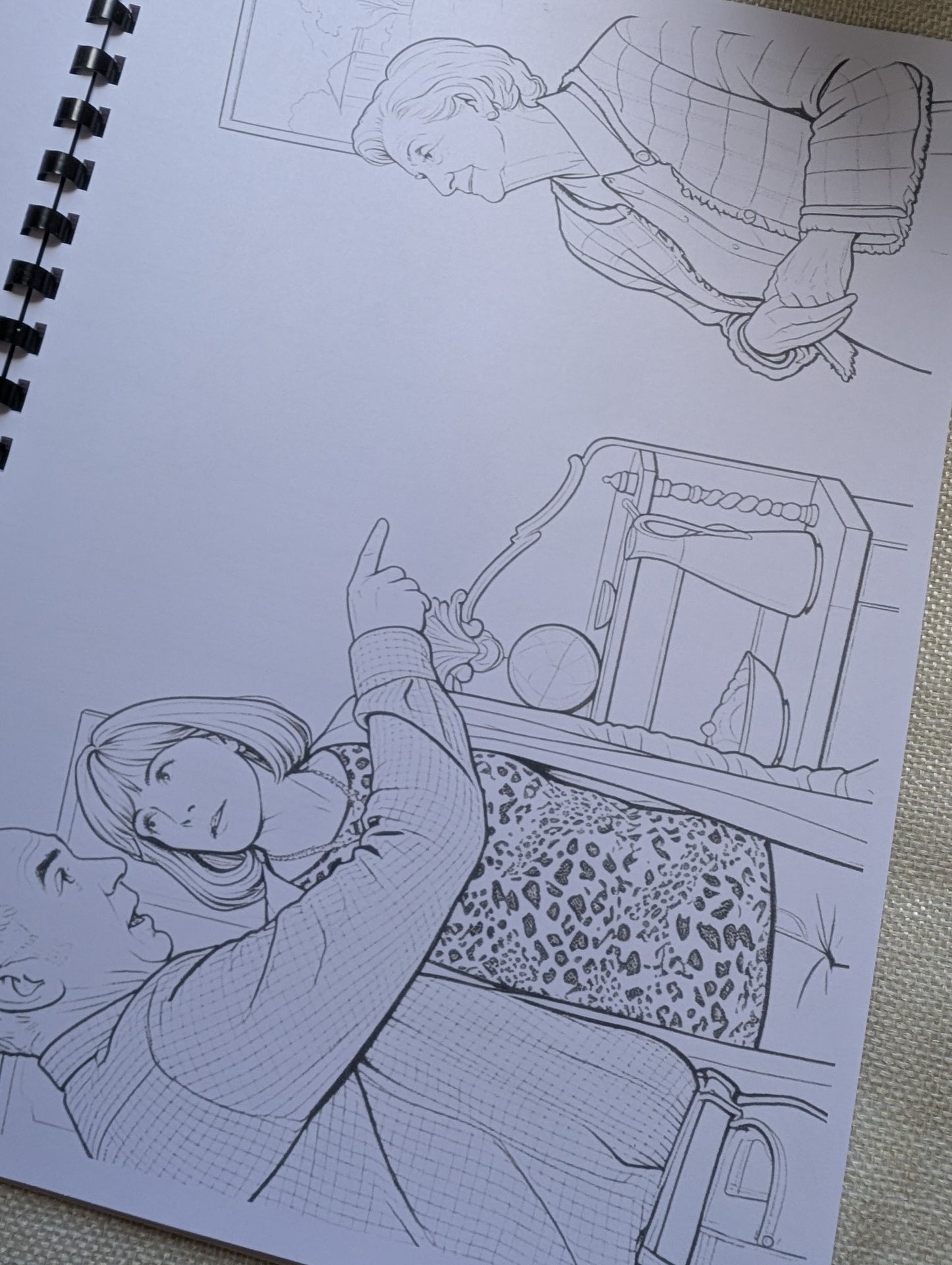 Friday Night Dinner Colouring Book | British Comedy TV Series Inspired A4 Colouring Book