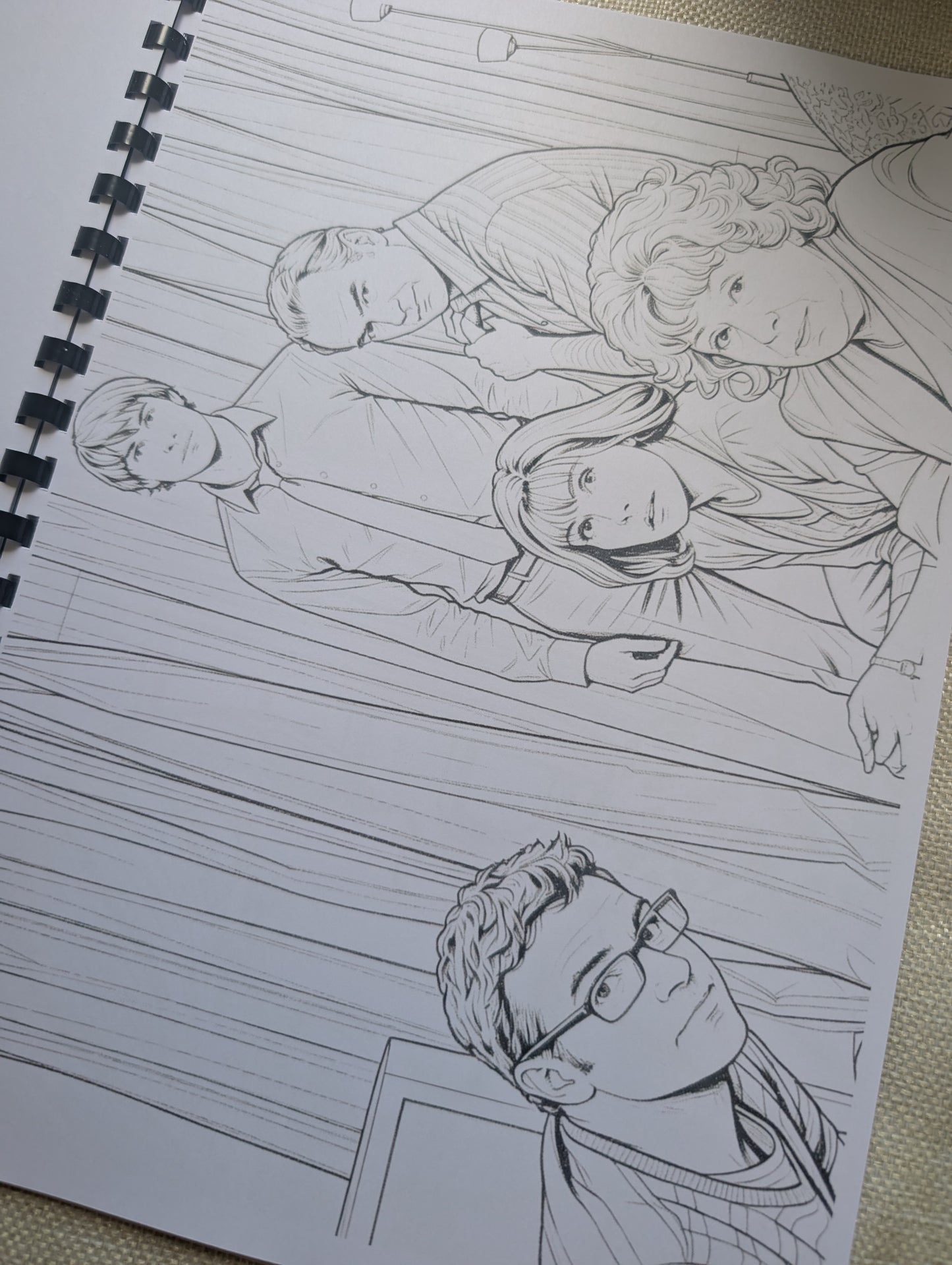 Friday Night Dinner Colouring Book | British Comedy TV Series Inspired A4 Colouring Book