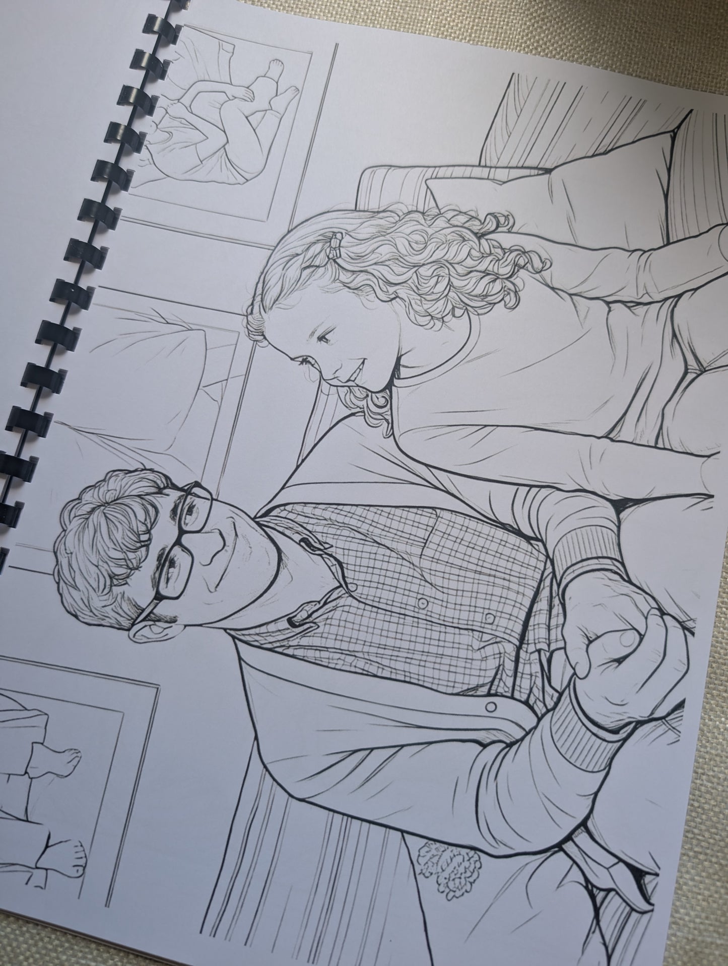 Friday Night Dinner Colouring Book | British Comedy TV Series Inspired A4 Colouring Book