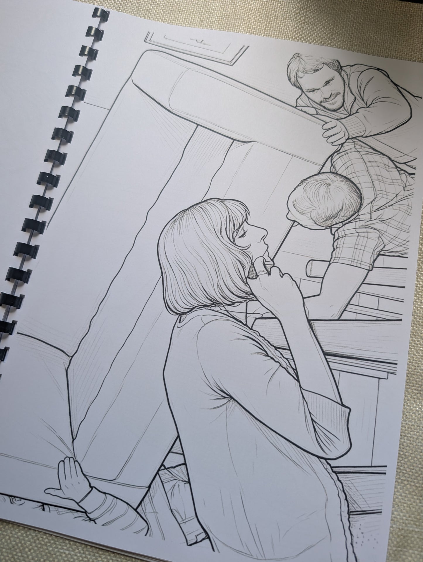 Friday Night Dinner Colouring Book | British Comedy TV Series Inspired A4 Colouring Book