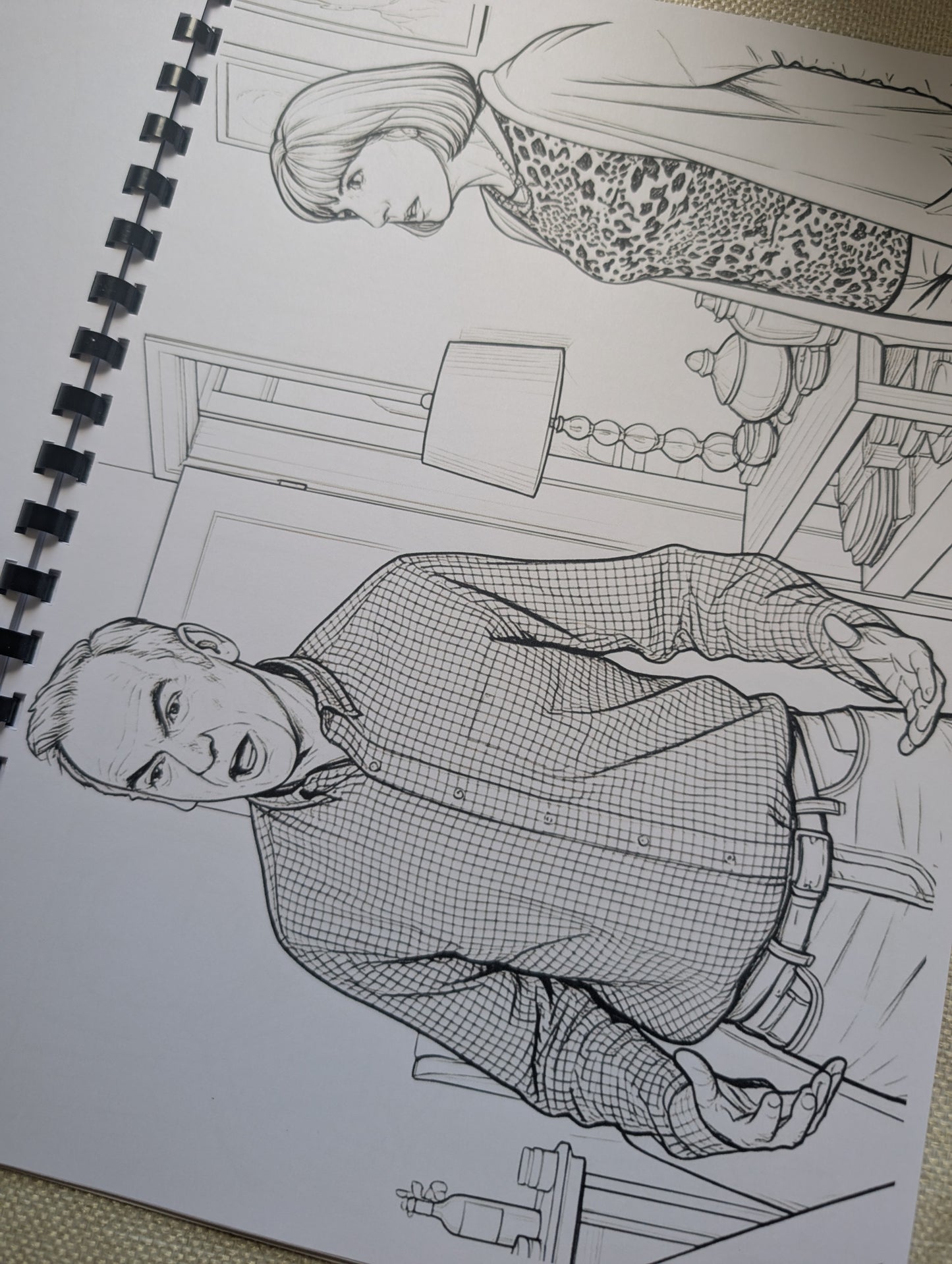 Friday Night Dinner Colouring Book | British Comedy TV Series Inspired A4 Colouring Book